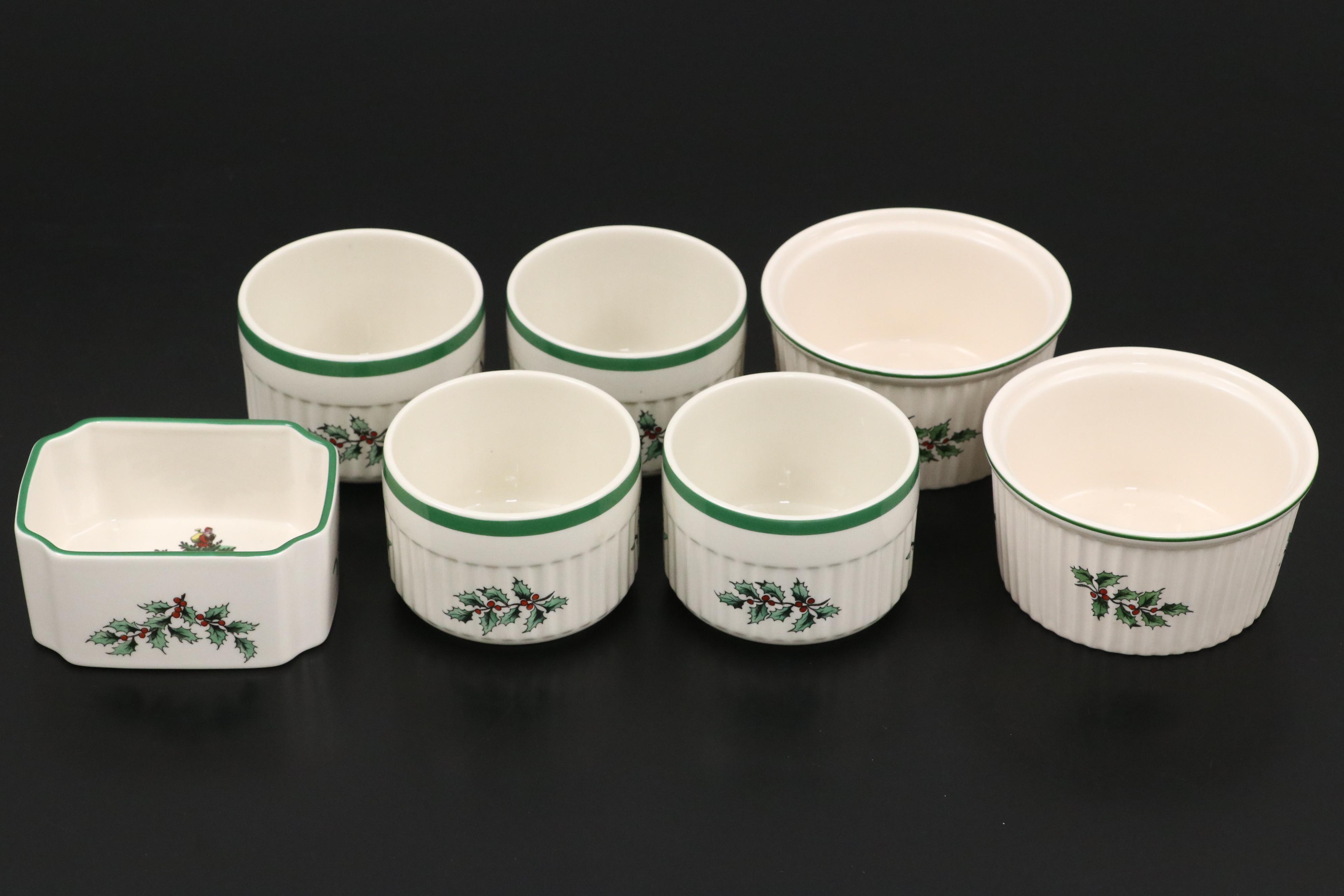 Spode "Christmas Tree" Porcelain, Glass, and Acrylic Seasonal Tableware