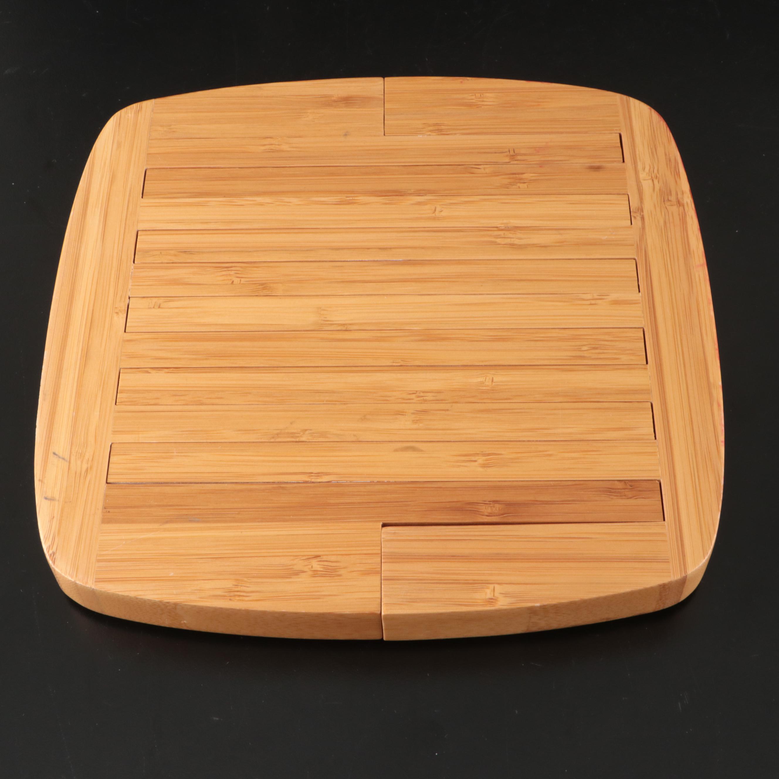 Dansk Teak Trivets and Totally Bamboo Trivet with Aluminum Trays and Others