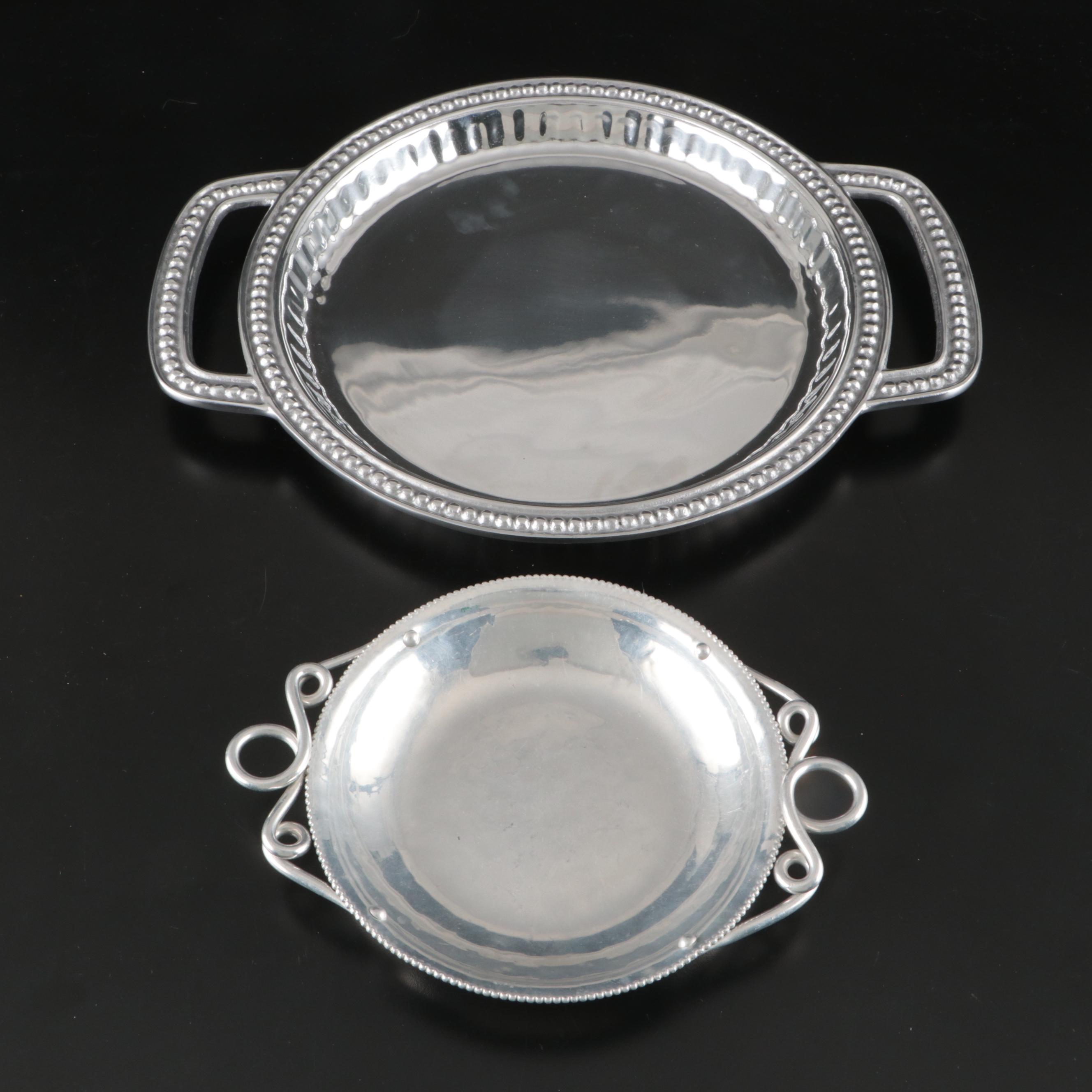 Dansk Teak Trivets and Totally Bamboo Trivet with Aluminum Trays and Others