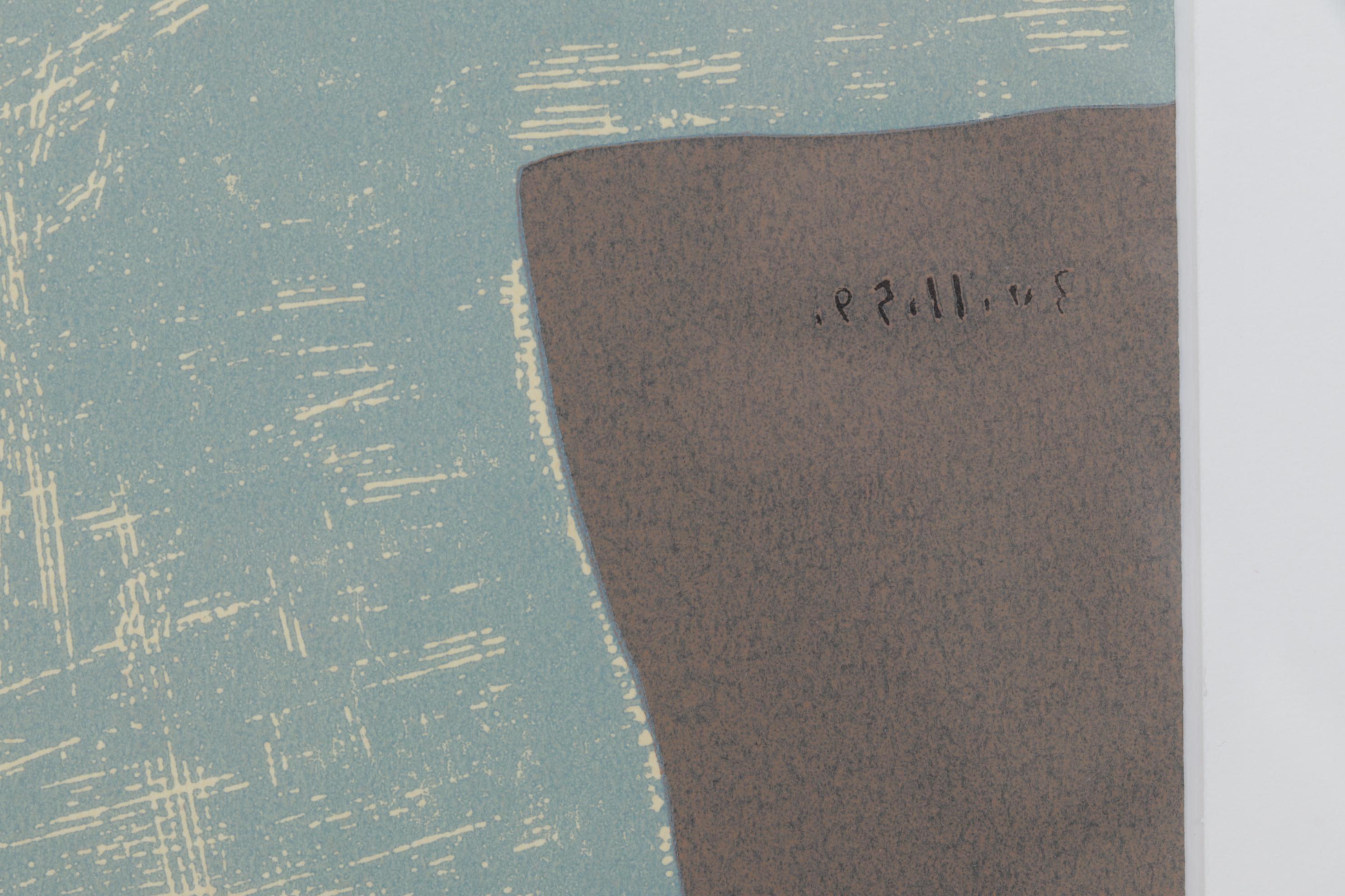 Pablo Picasso Linocut "Bacchanal with Bull," 1962