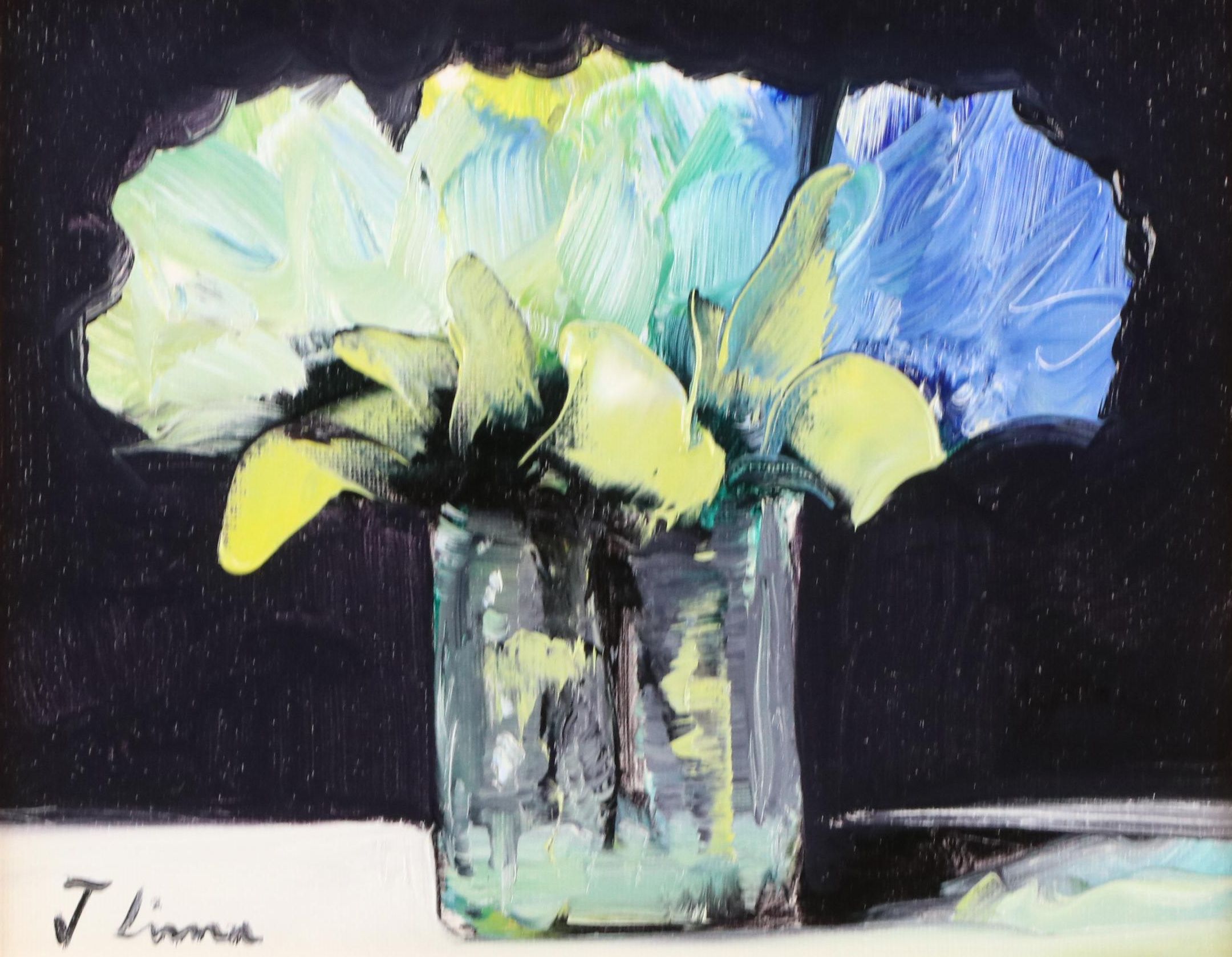 José M. Lima Floral Still Life Oil Painting, 2025