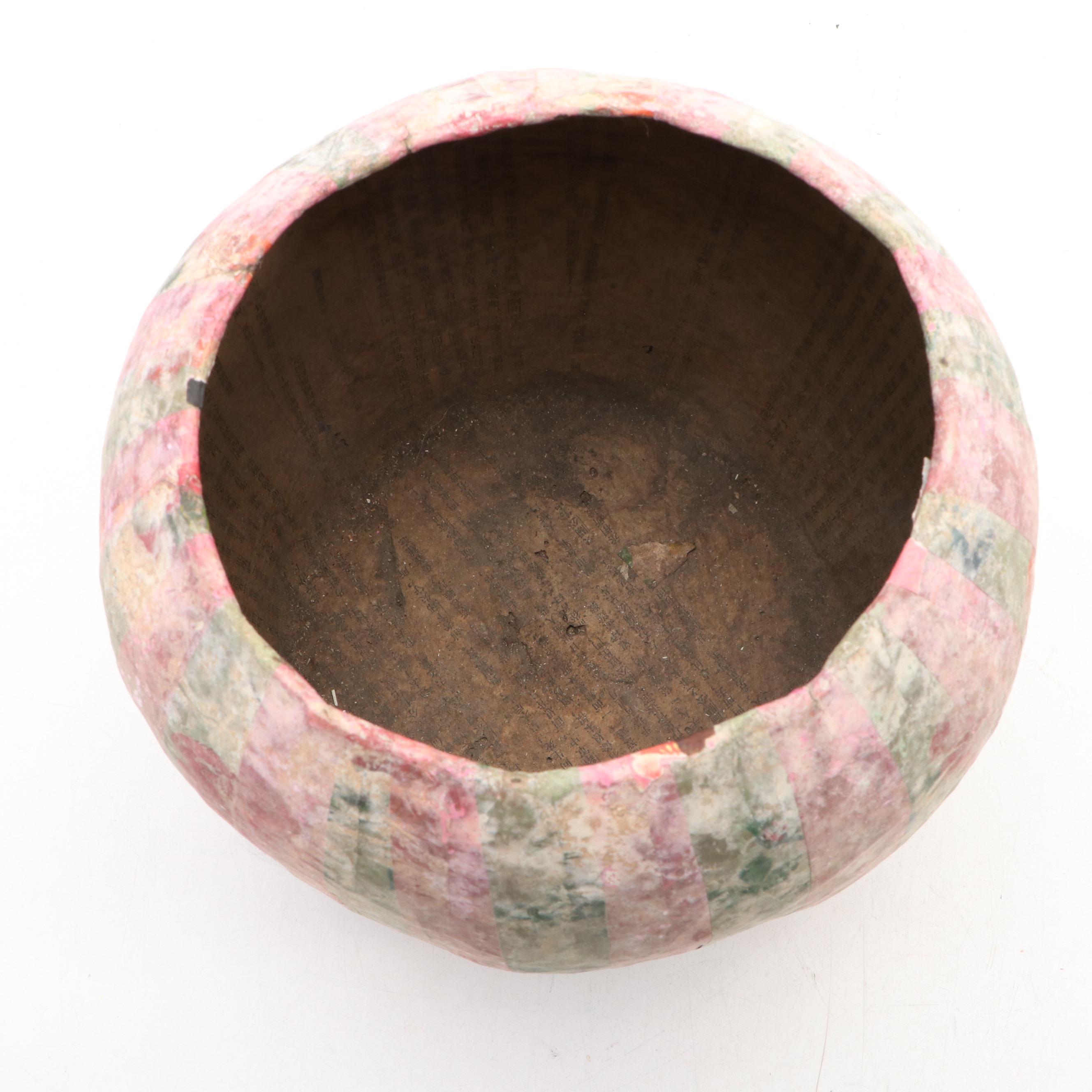 Handmade Nesting Hat Boxes and Papier-Mâché Planters