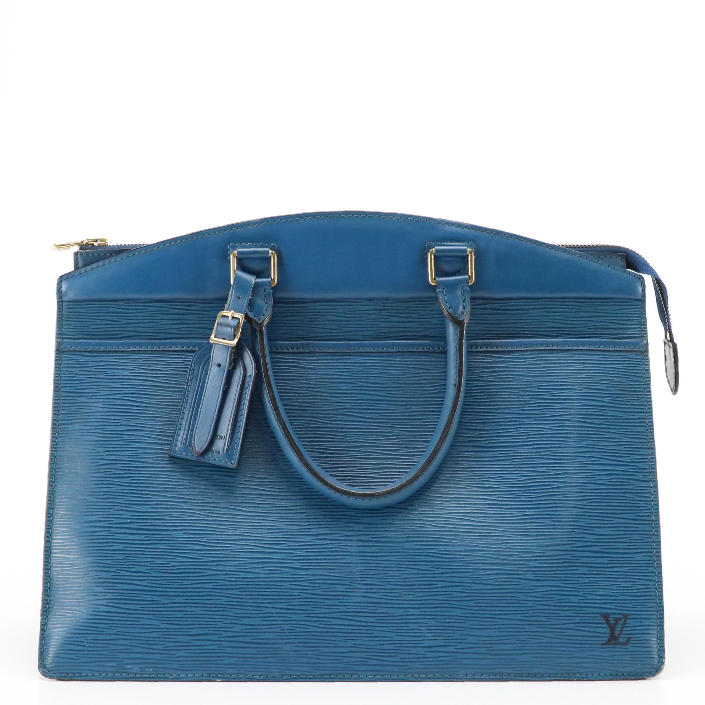 Louis Vuitton Riviera Beauty Case in Toledo Blue Epi and Smooth Leather
