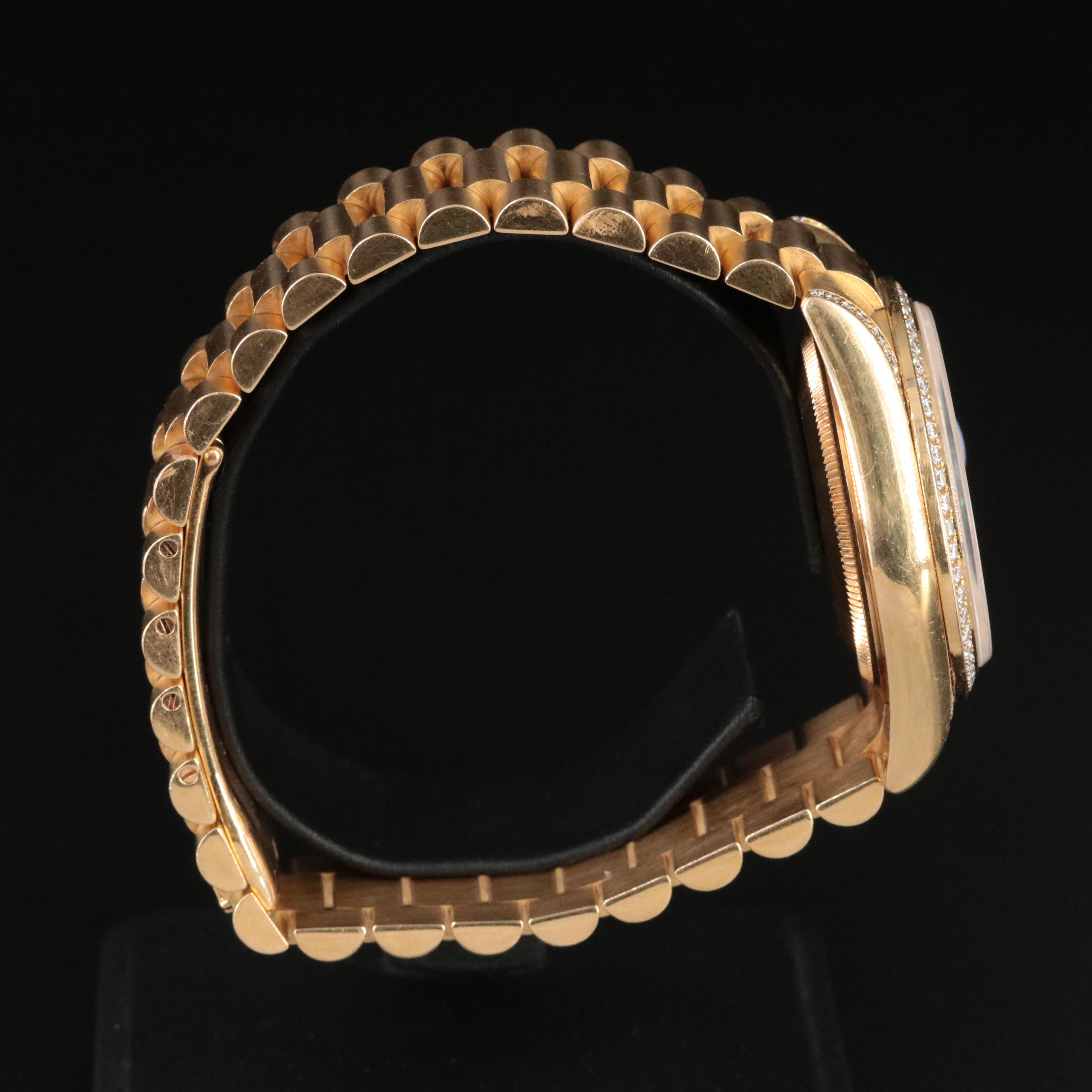 2001 Rolex Factory Diamond Case Jubilee Dial Day-Date President Watch