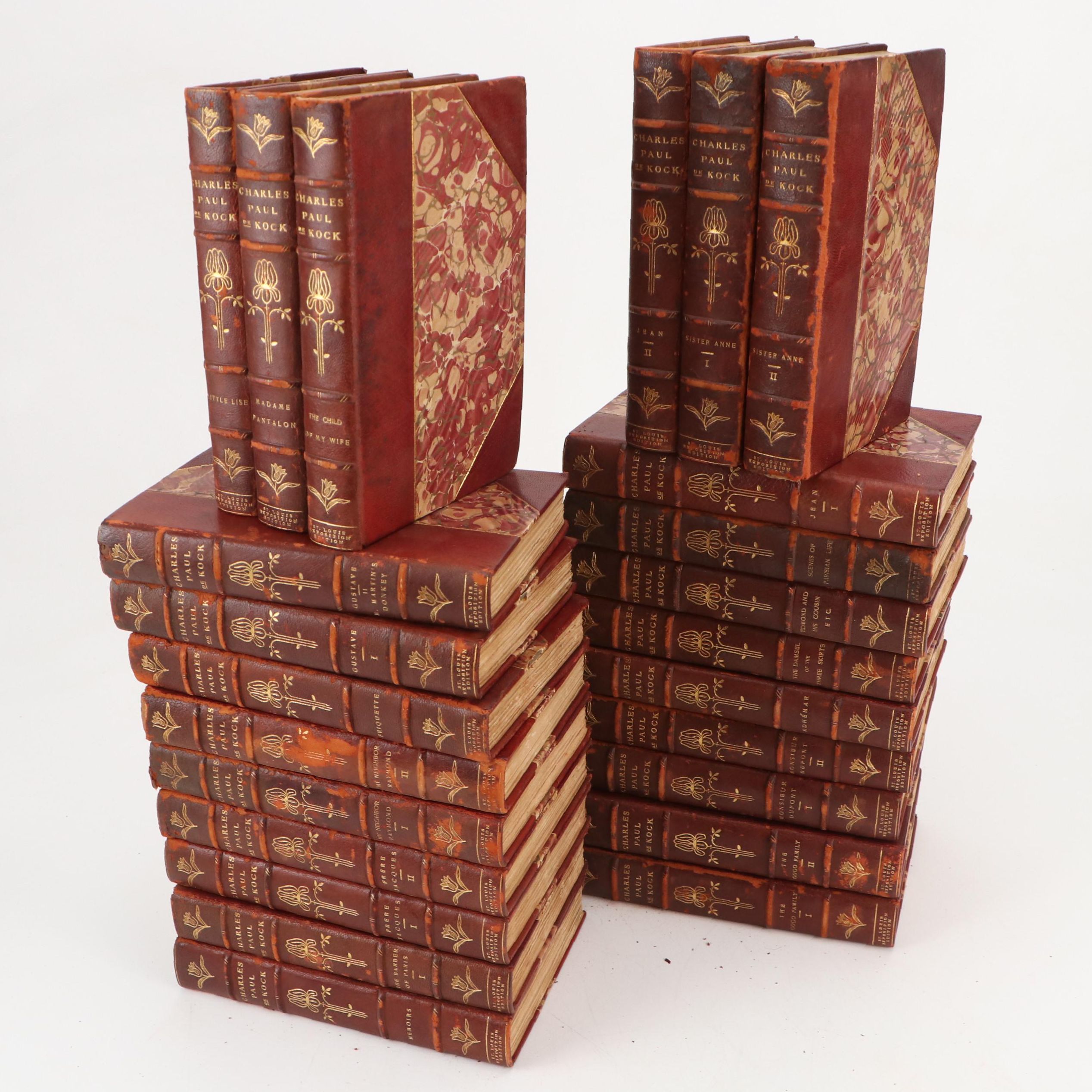 Limited Expedition Edition "The Works of Charles Paul de Kock" Partial Set, 1904