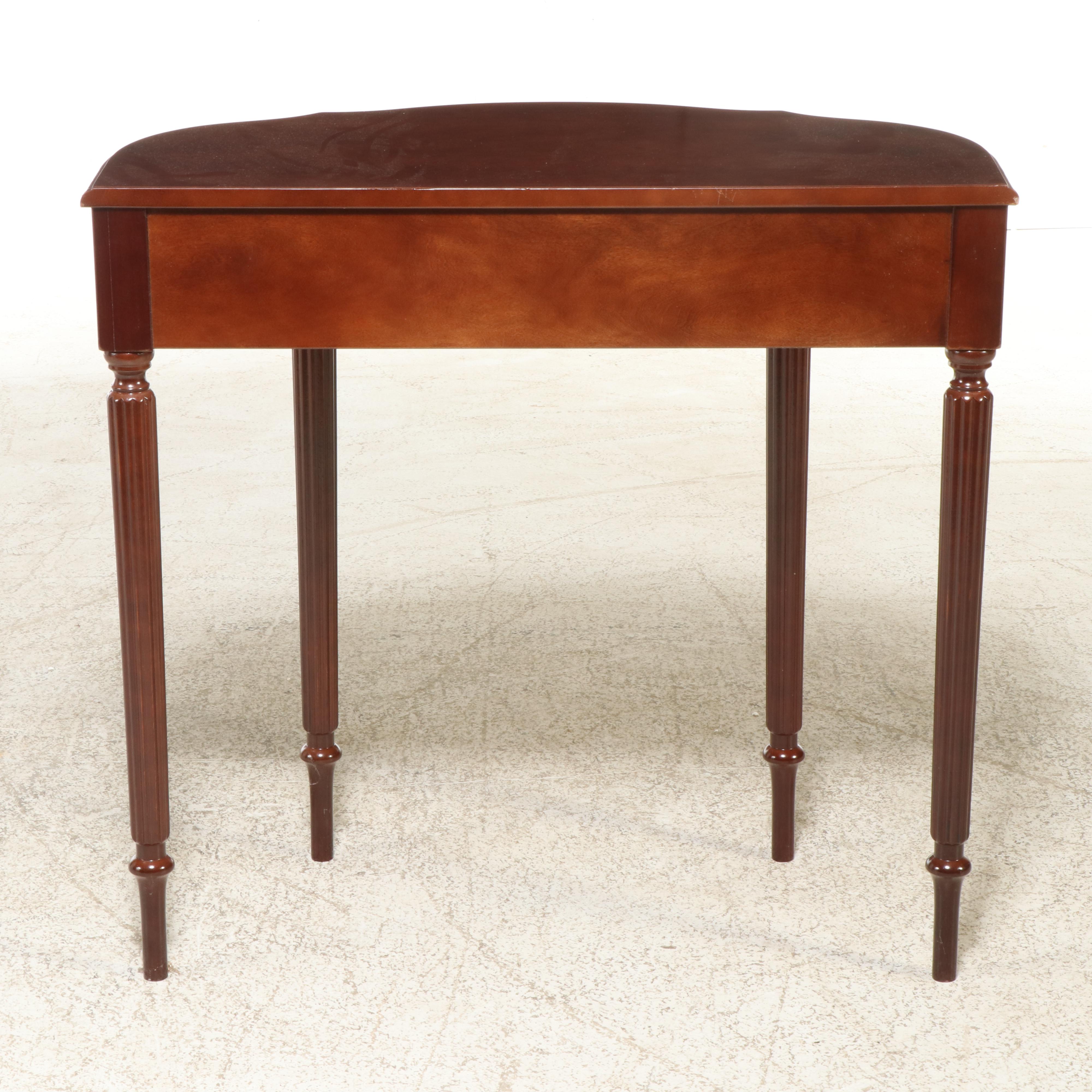 The Bombay Company Federal Style Mahogany-Stained Console Table