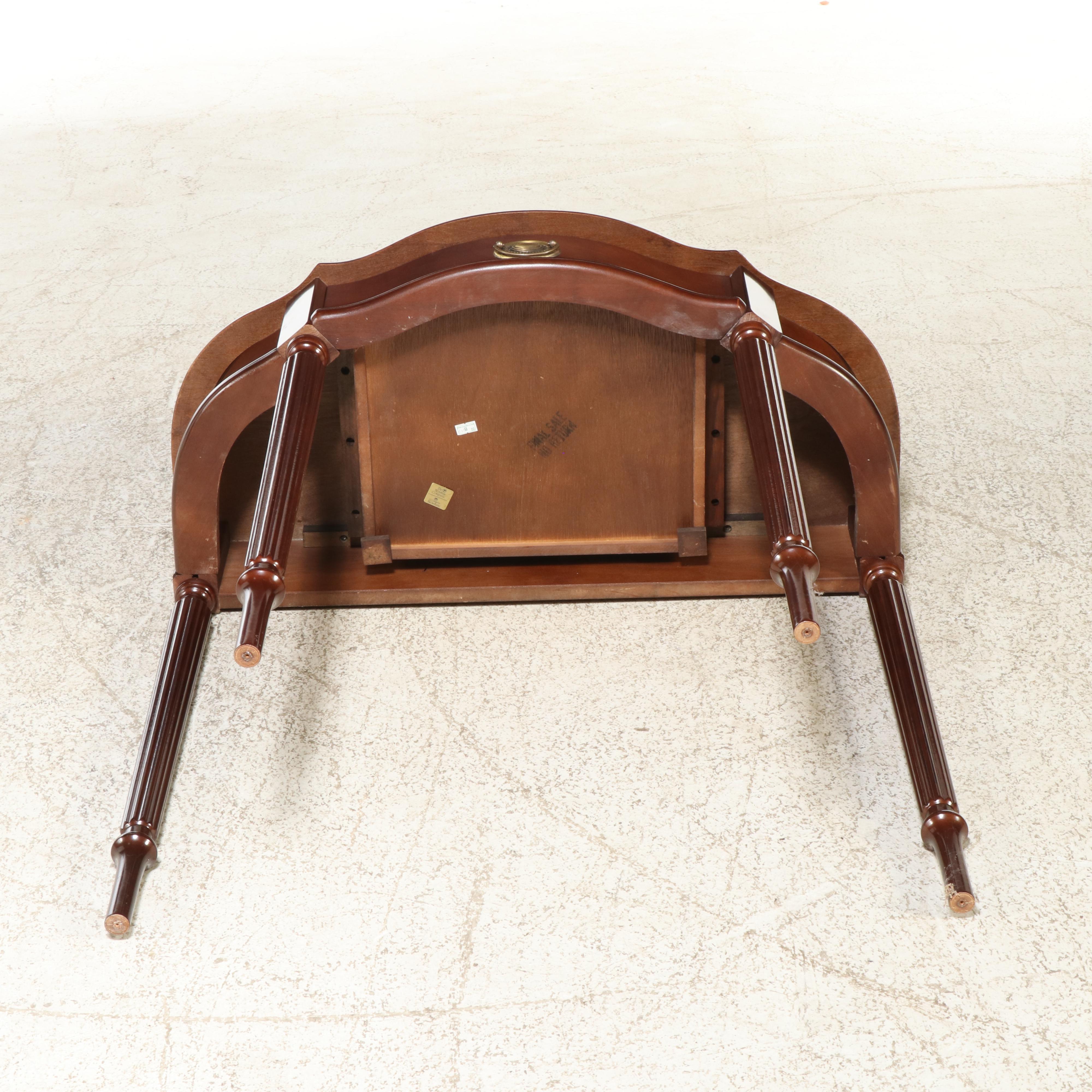 The Bombay Company Federal Style Mahogany-Stained Console Table