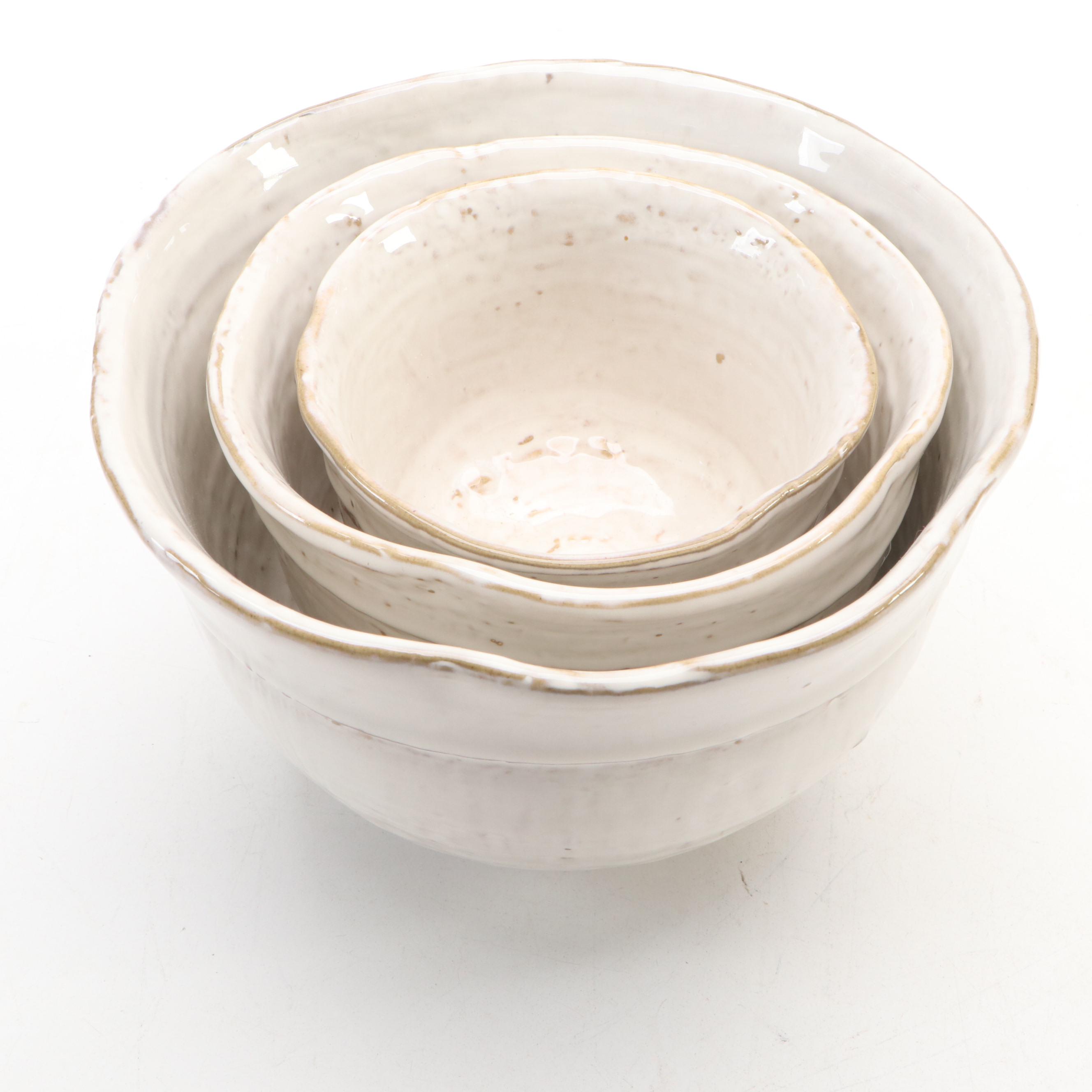 Ballard Designs Mayme Vase with Pitcher and Farmhouse Bowls