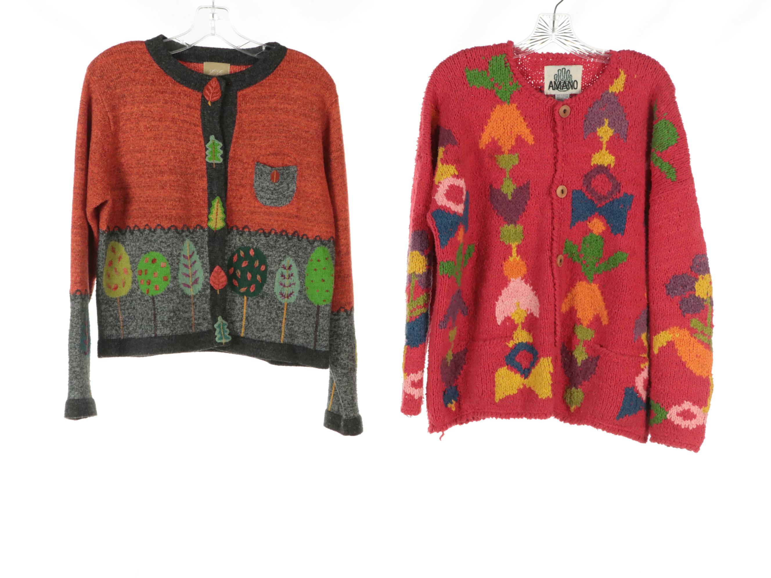 Chunky Cardigan Sweaters from Amano & Lynne McNulty w/ In Stitches Fall Cardigan