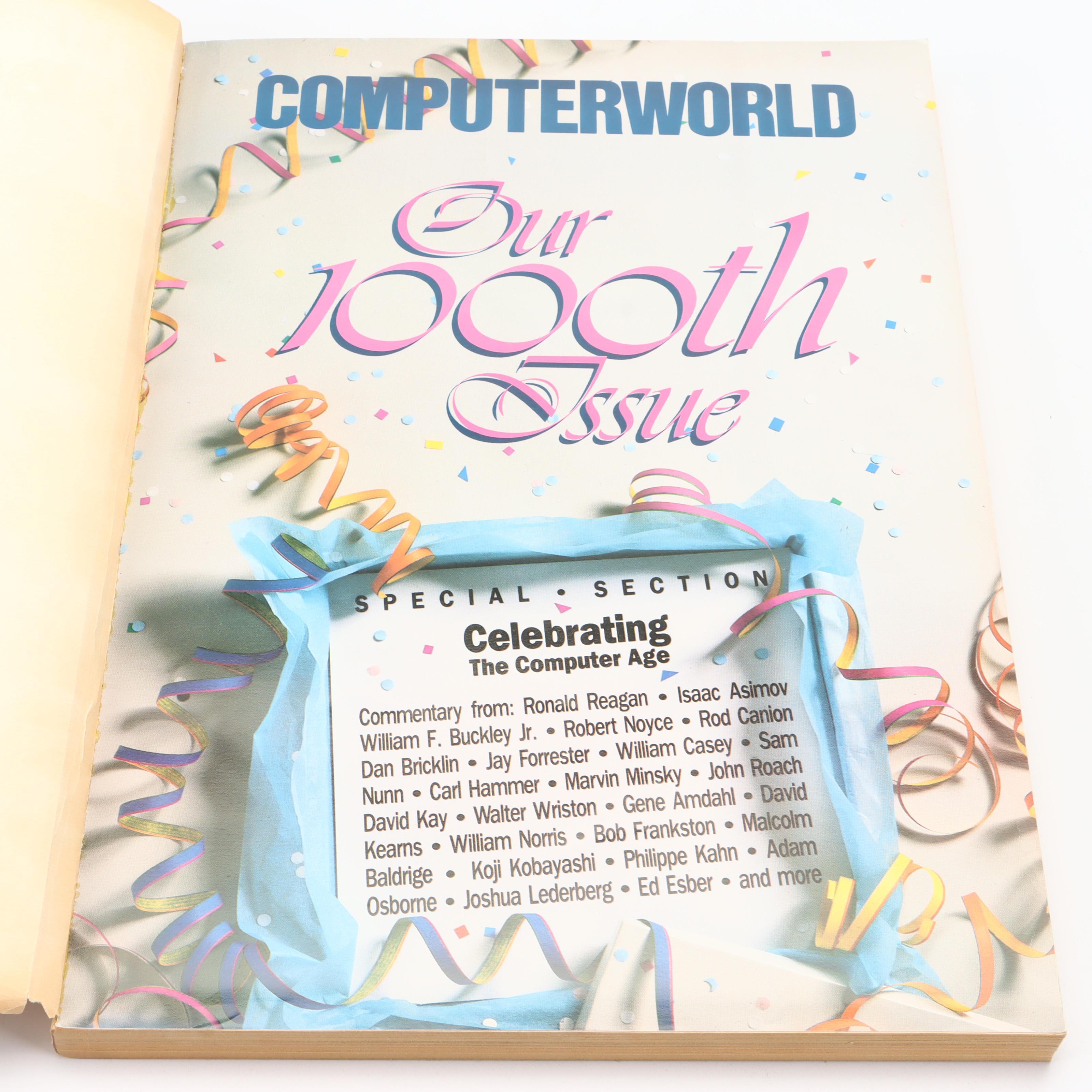 "The Last Whole Earth Catalog" and "Computerworld" 1,000th Issue