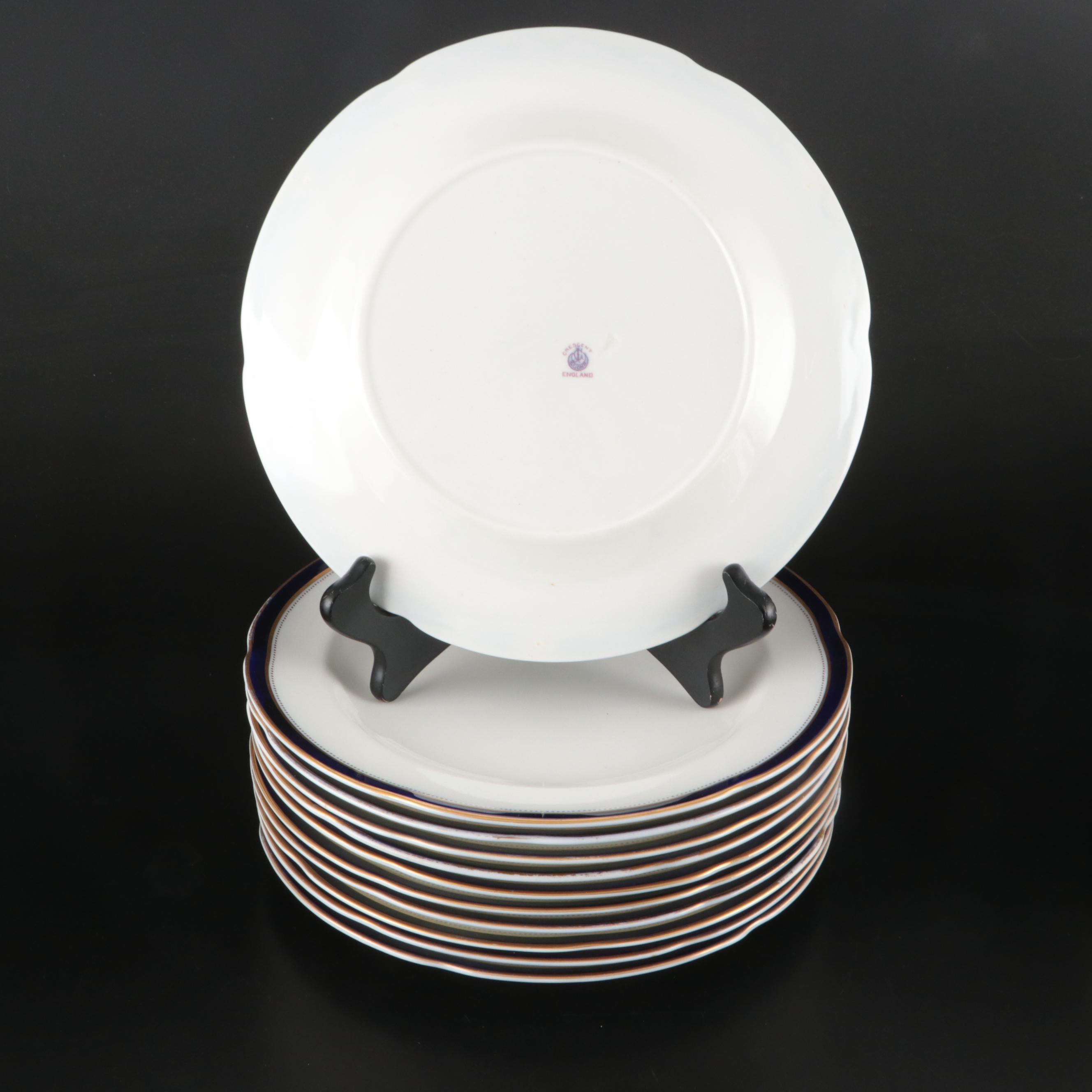 Crescent Bone China Dinnerware with Spode "Knightsbridge" Tray and Horchow Mugs