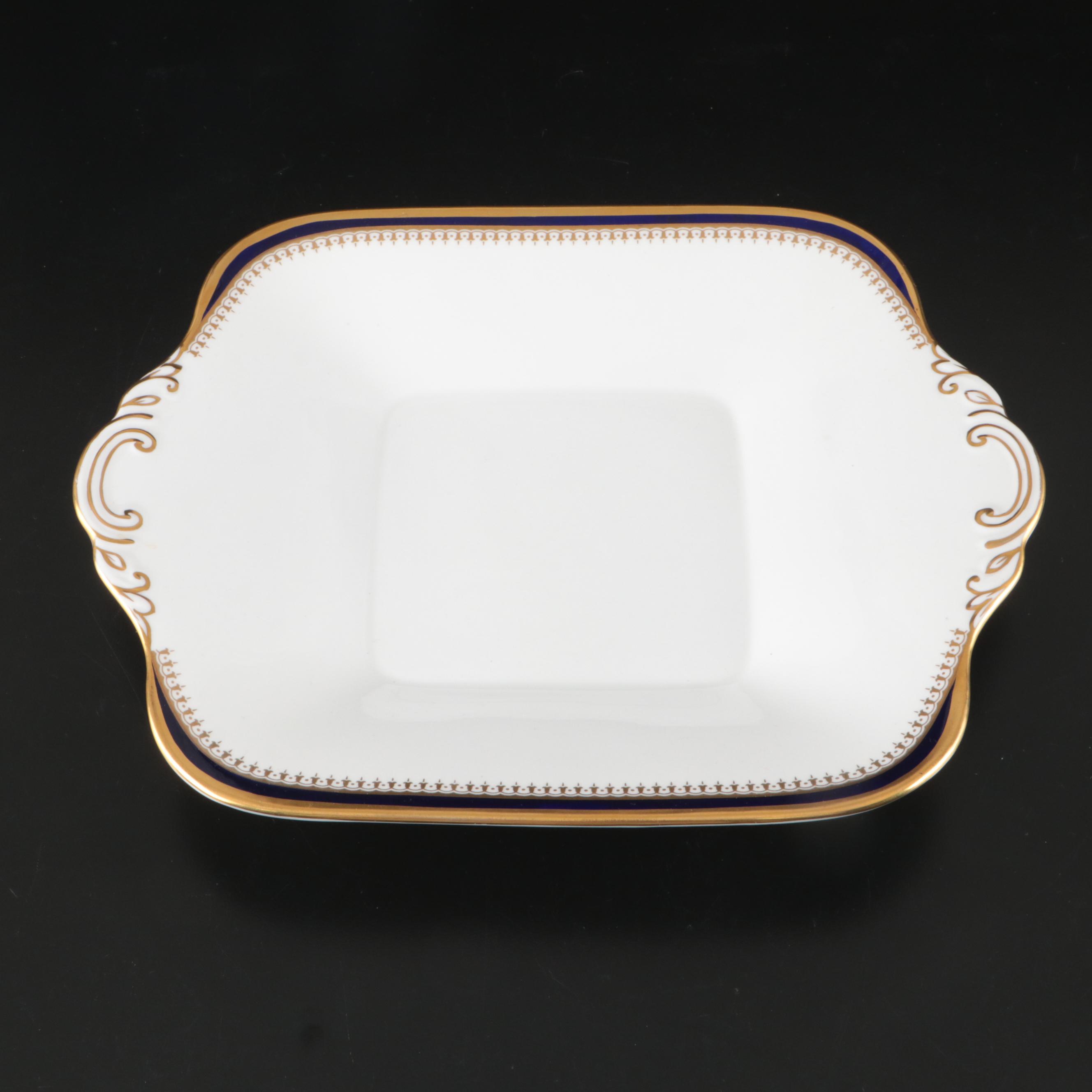 Crescent Bone China Dinnerware with Spode "Knightsbridge" Tray and Horchow Mugs