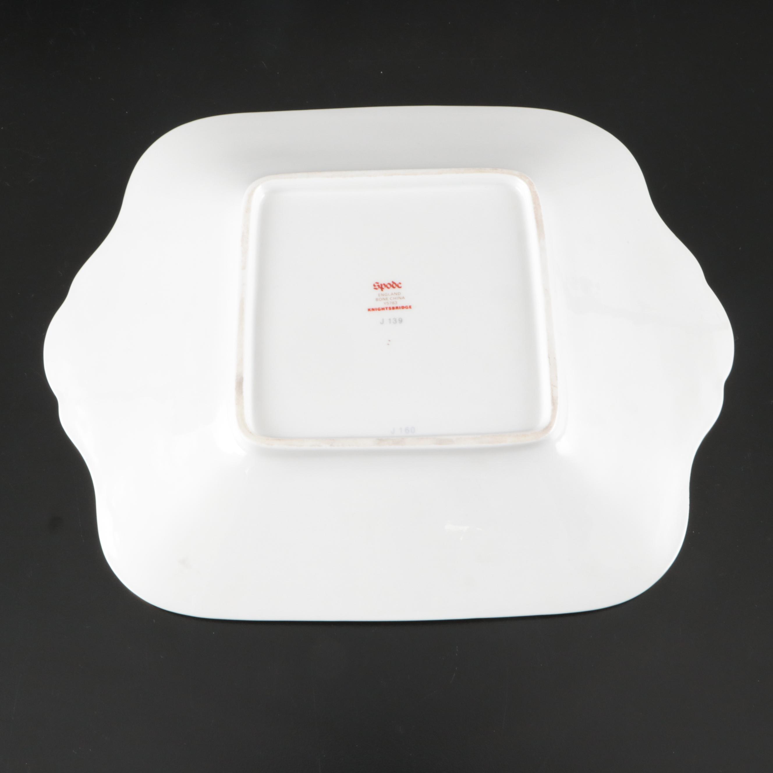 Crescent Bone China Dinnerware with Spode "Knightsbridge" Tray and Horchow Mugs