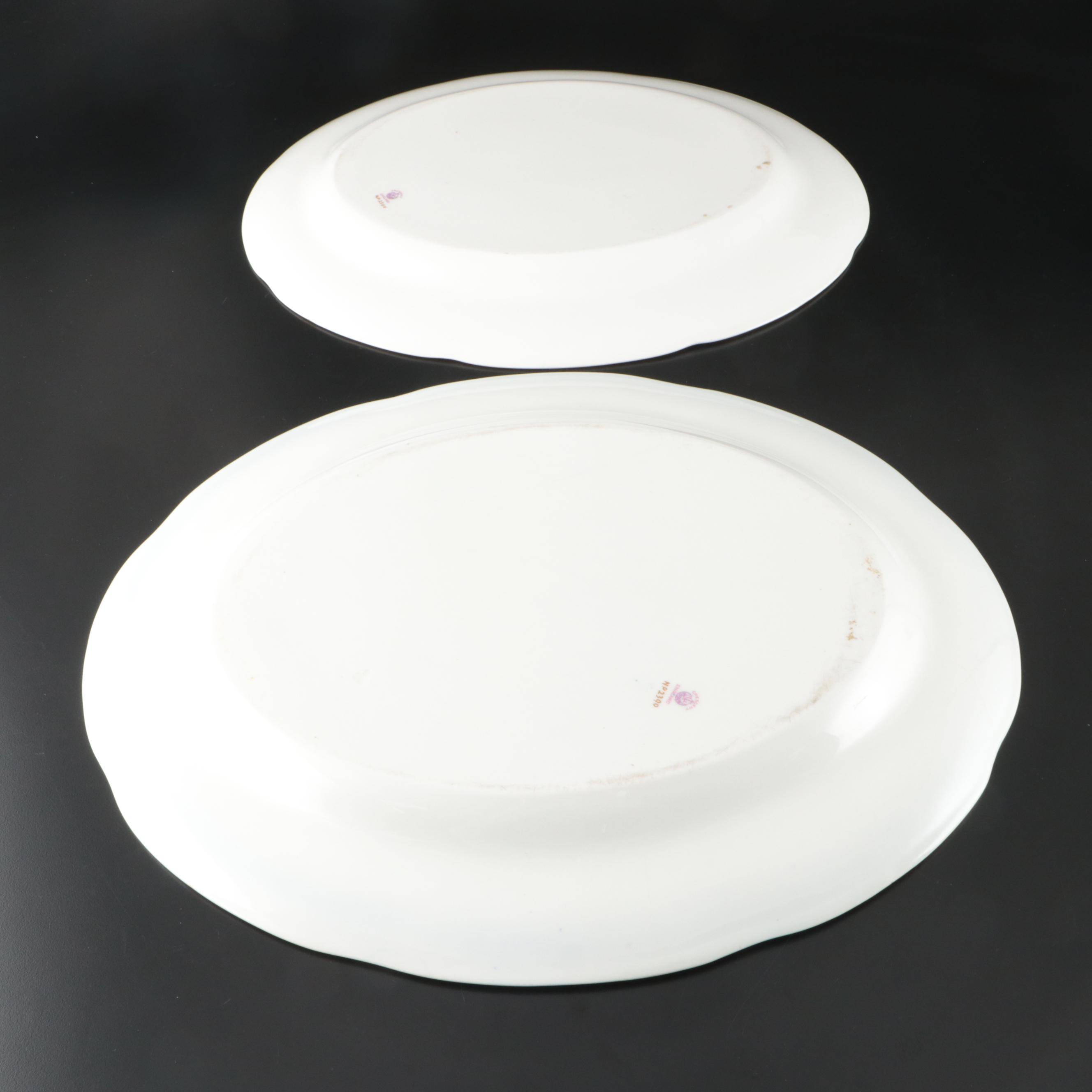 Crescent Bone China Dinnerware with Spode "Knightsbridge" Tray and Horchow Mugs