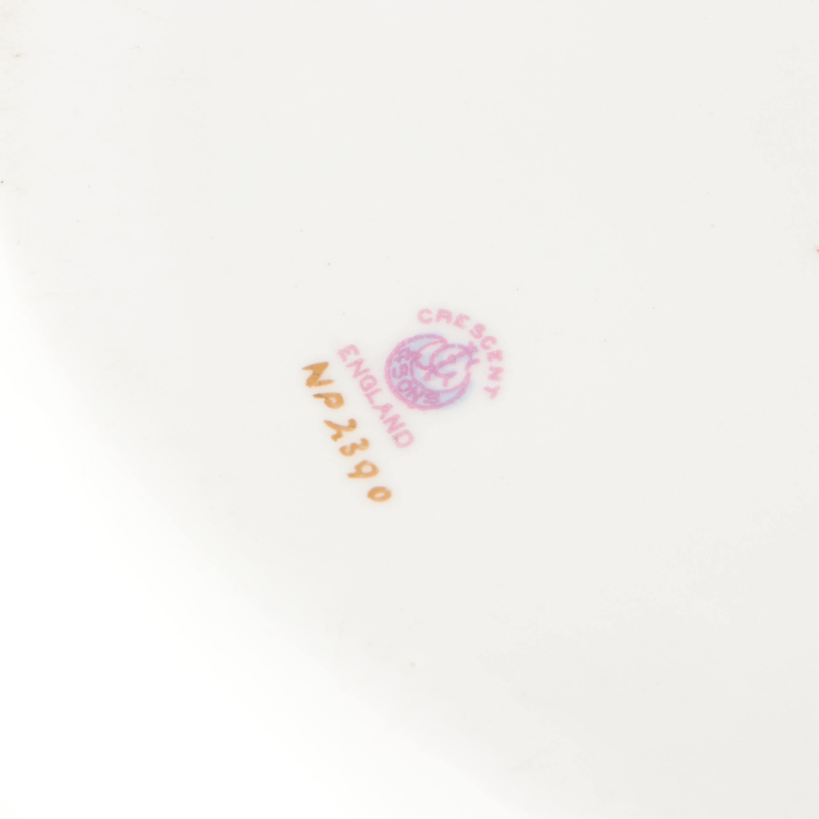 Crescent Bone China Dinnerware with Spode "Knightsbridge" Tray and Horchow Mugs