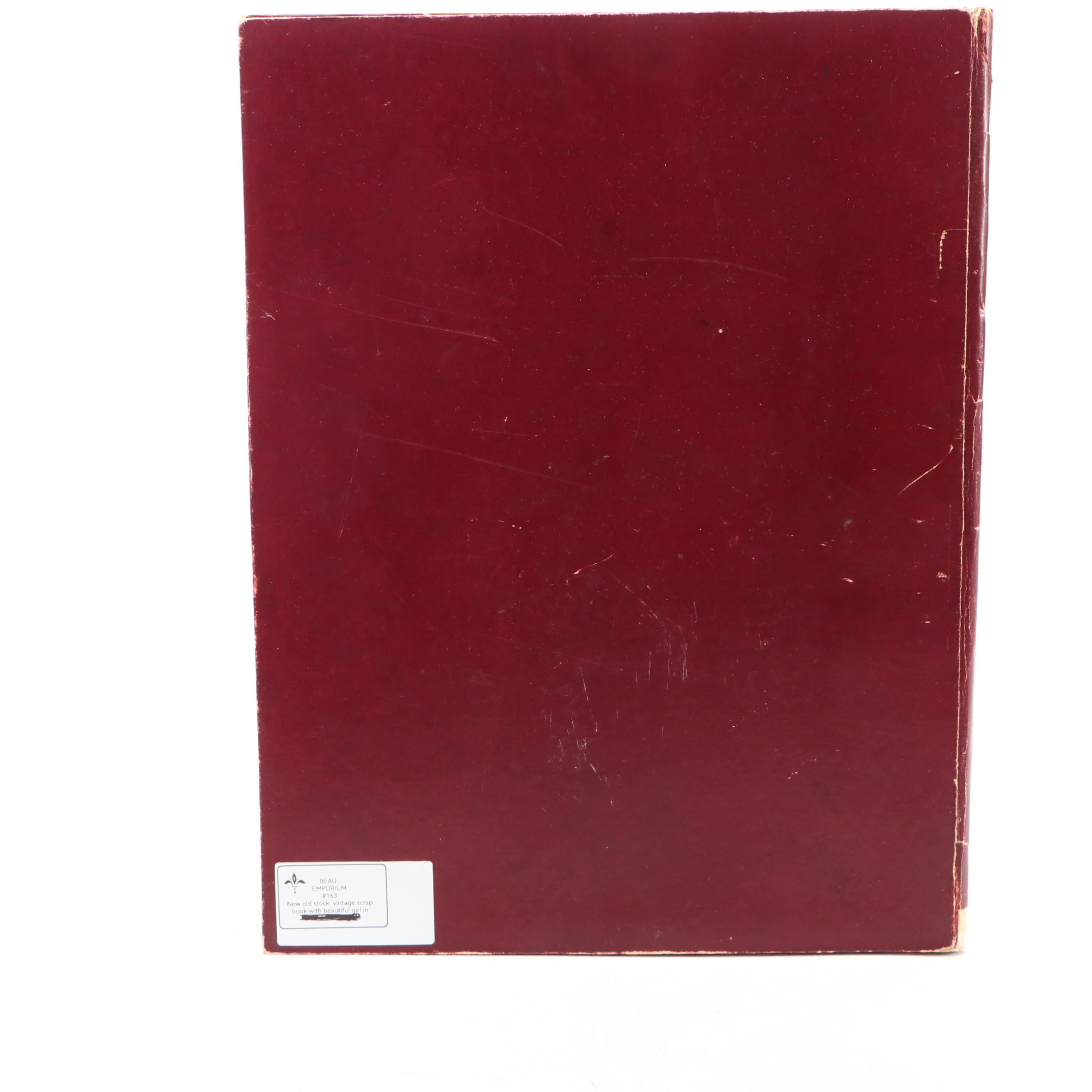 Tramp Art Doll Bed with Scrap Book and Miniature Ice Cream Parlor Chairs