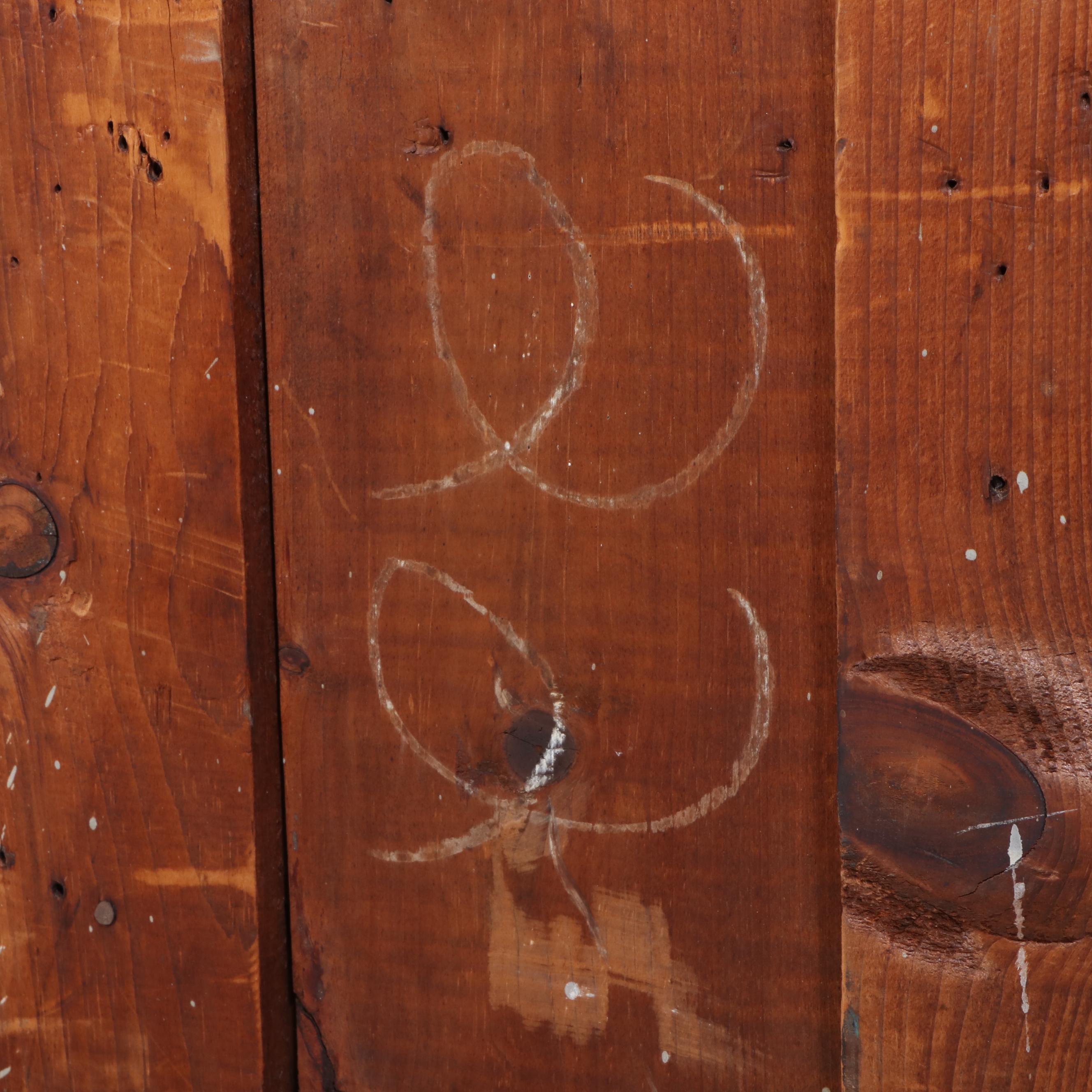 Victorian Paint-Decorated Pine Three-Drawer "Cottage" Chest, Late 19th Century