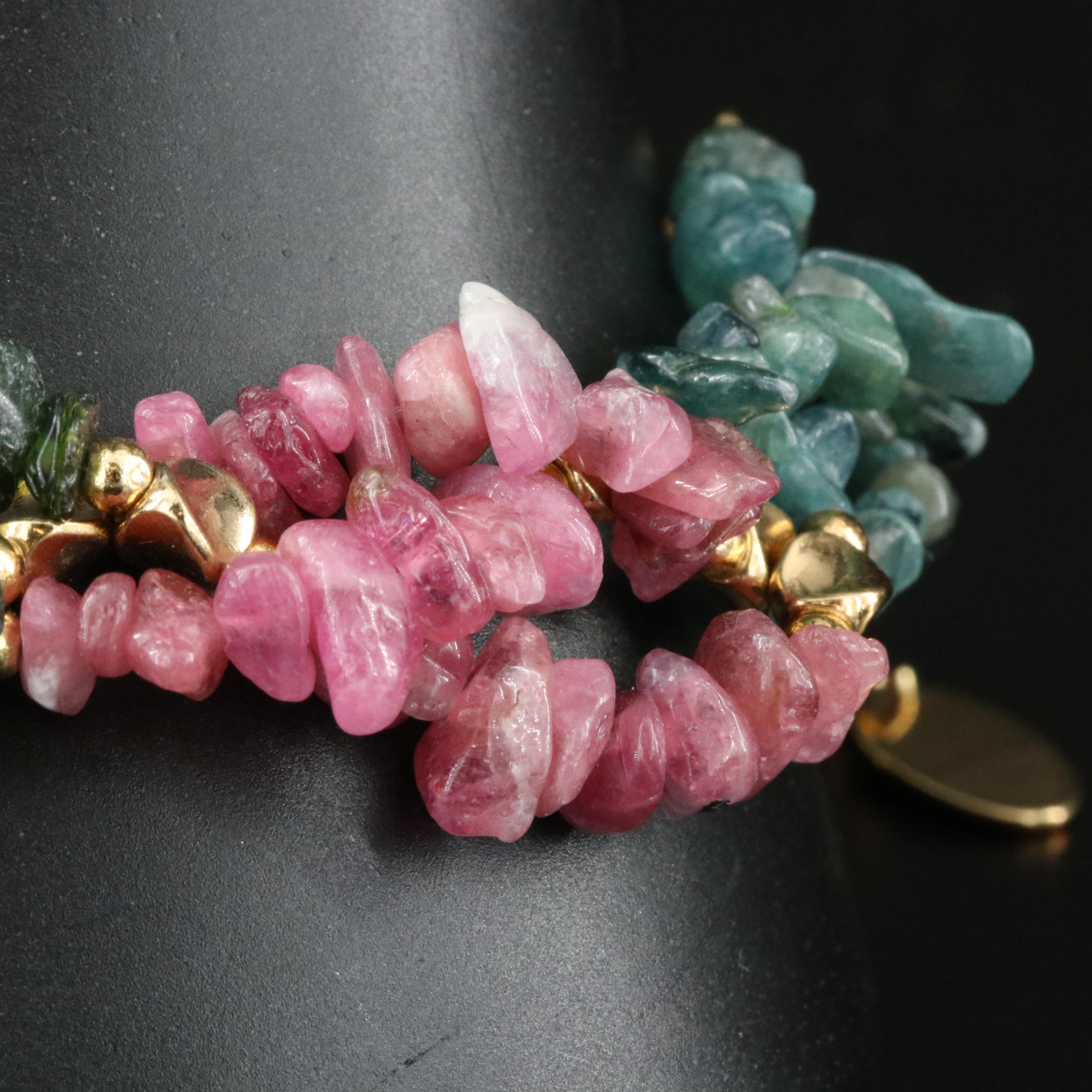 Stauer Sterling Tourmaline Necklace, Bracelet, and Earring Set