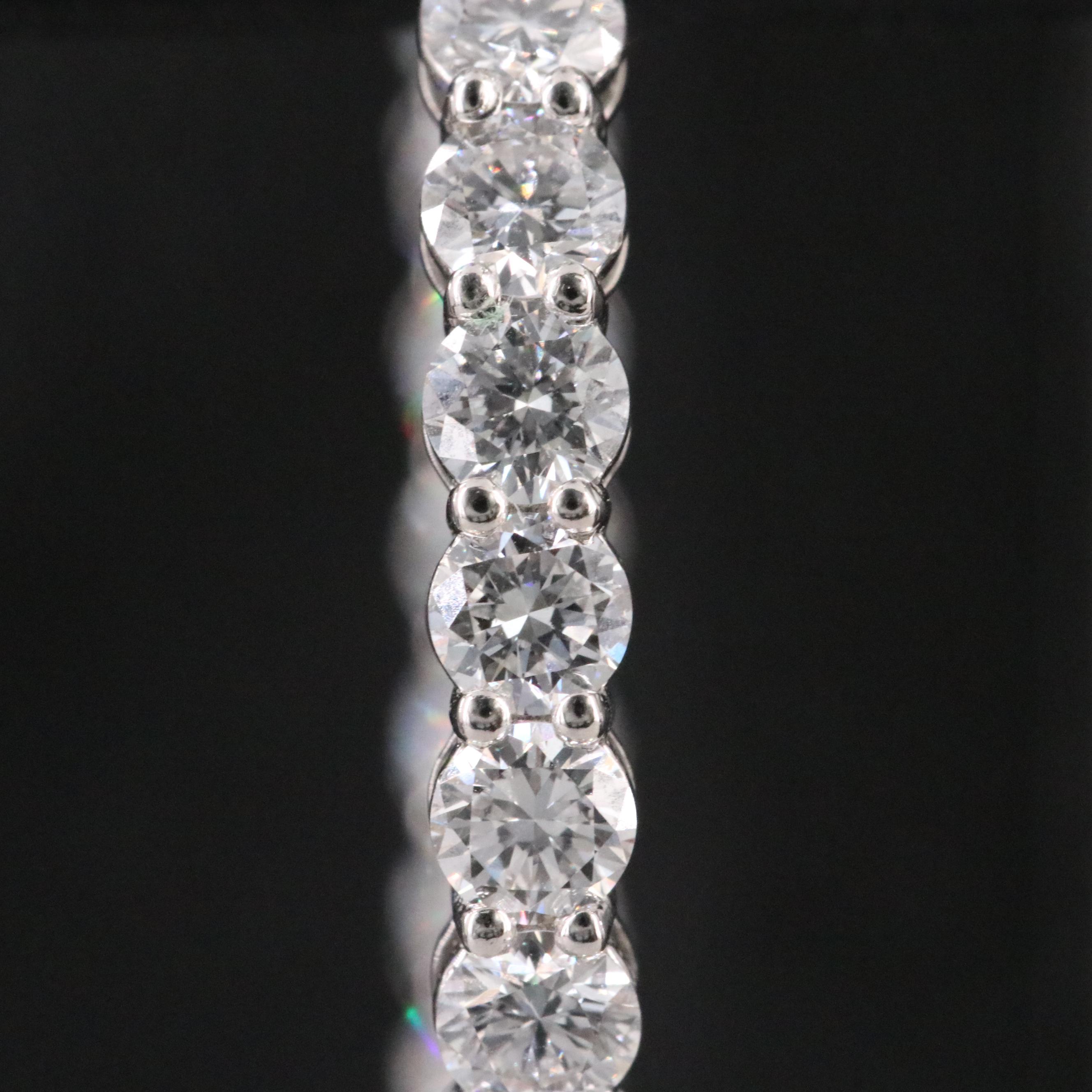 Platinum 6.79 CTW Lab Grown Diamond Inside Out Hoop Earrings