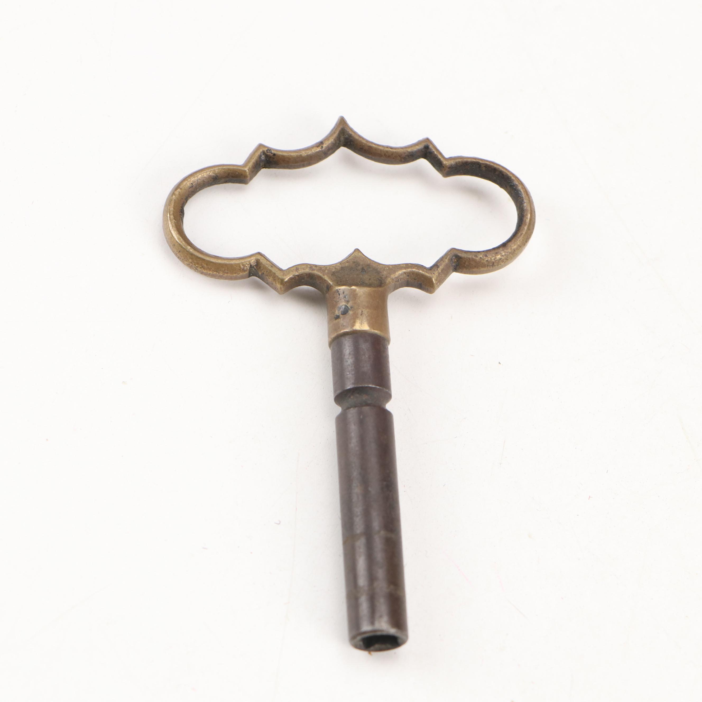 German Burled Walnut Architectural Mantel Clock, Late 19th/ Early 20th Century