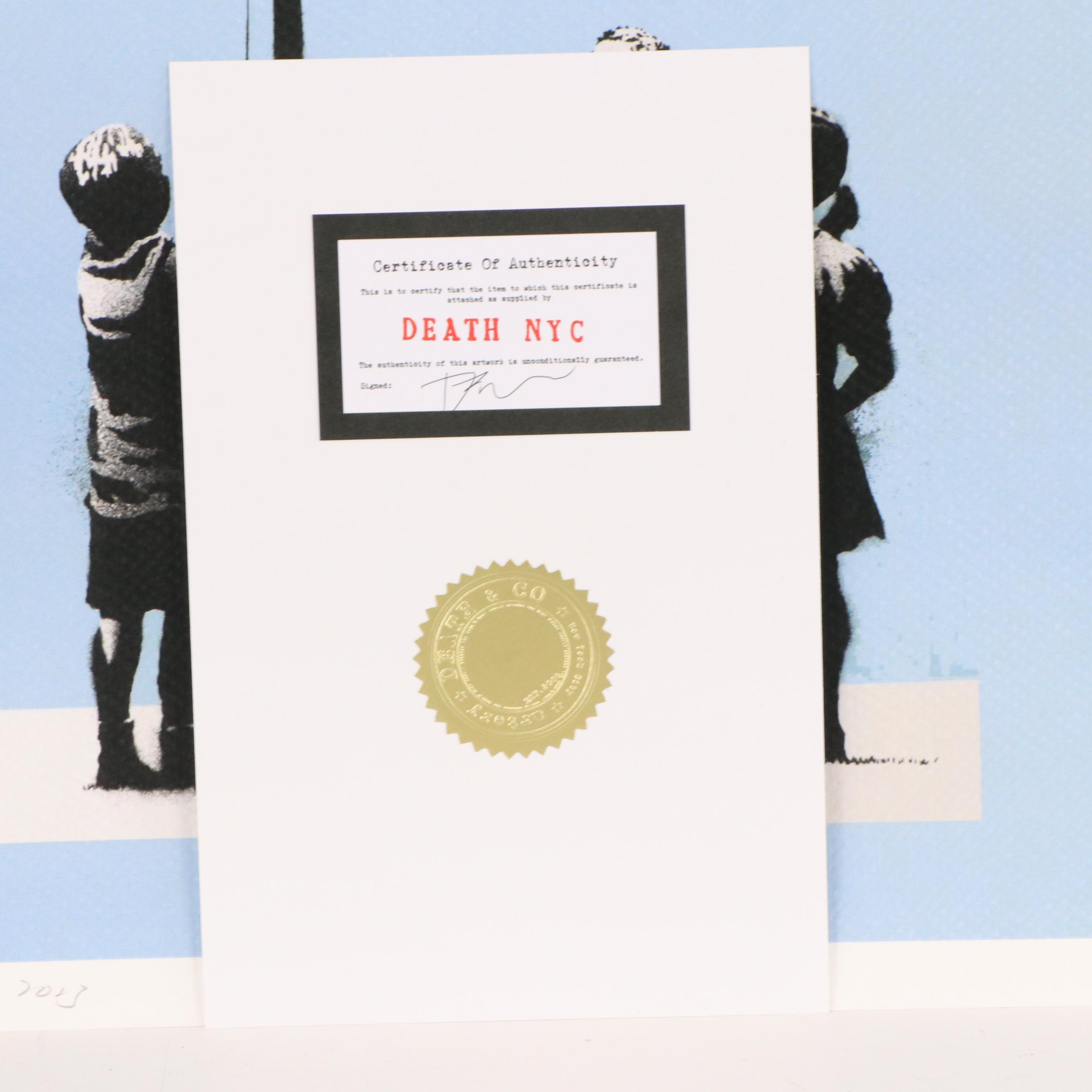Death NYC Graphic Digital Print Featuring Banksy, 2023