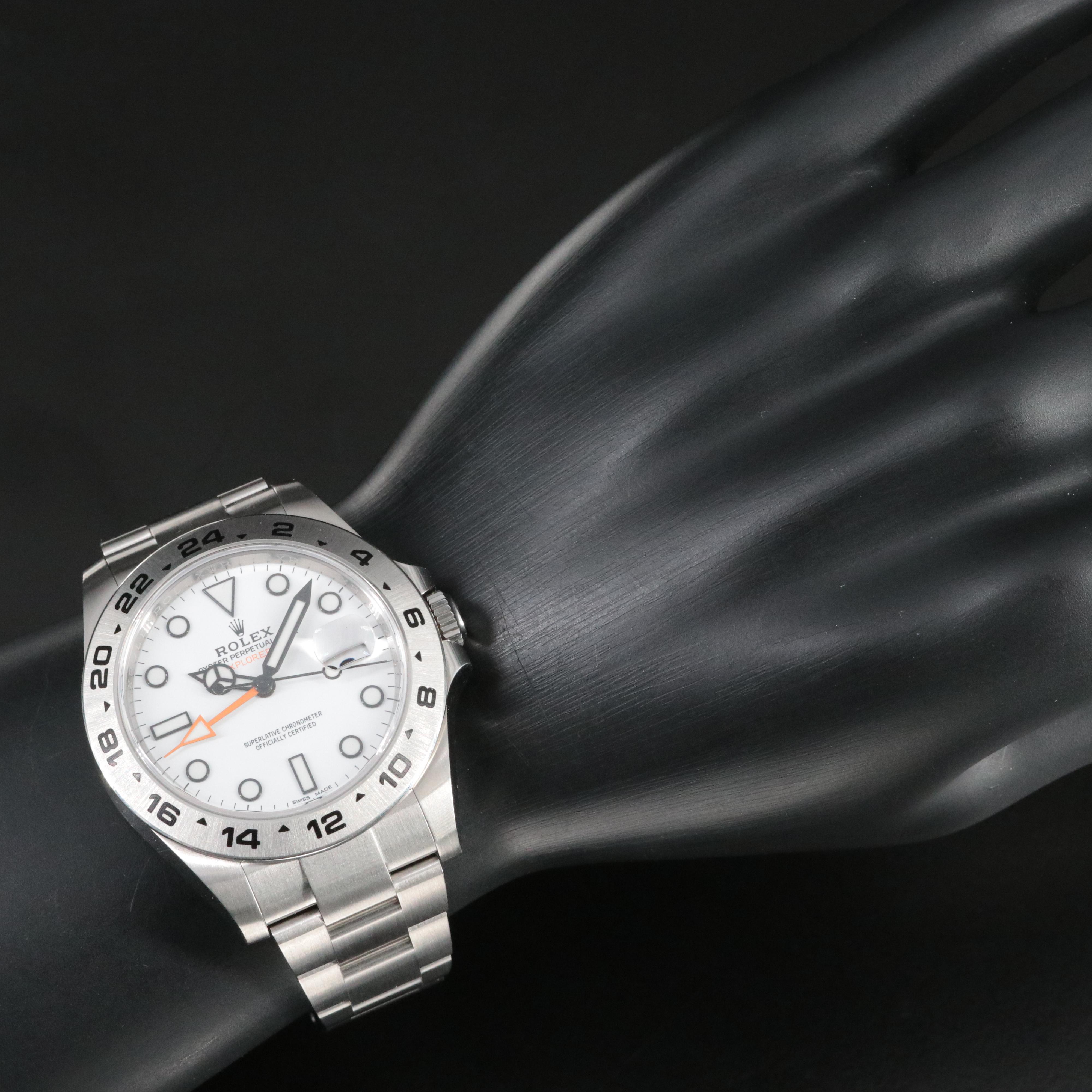 Rolex Oyster Perpetual Date Explorer II Polar White Dial Watch