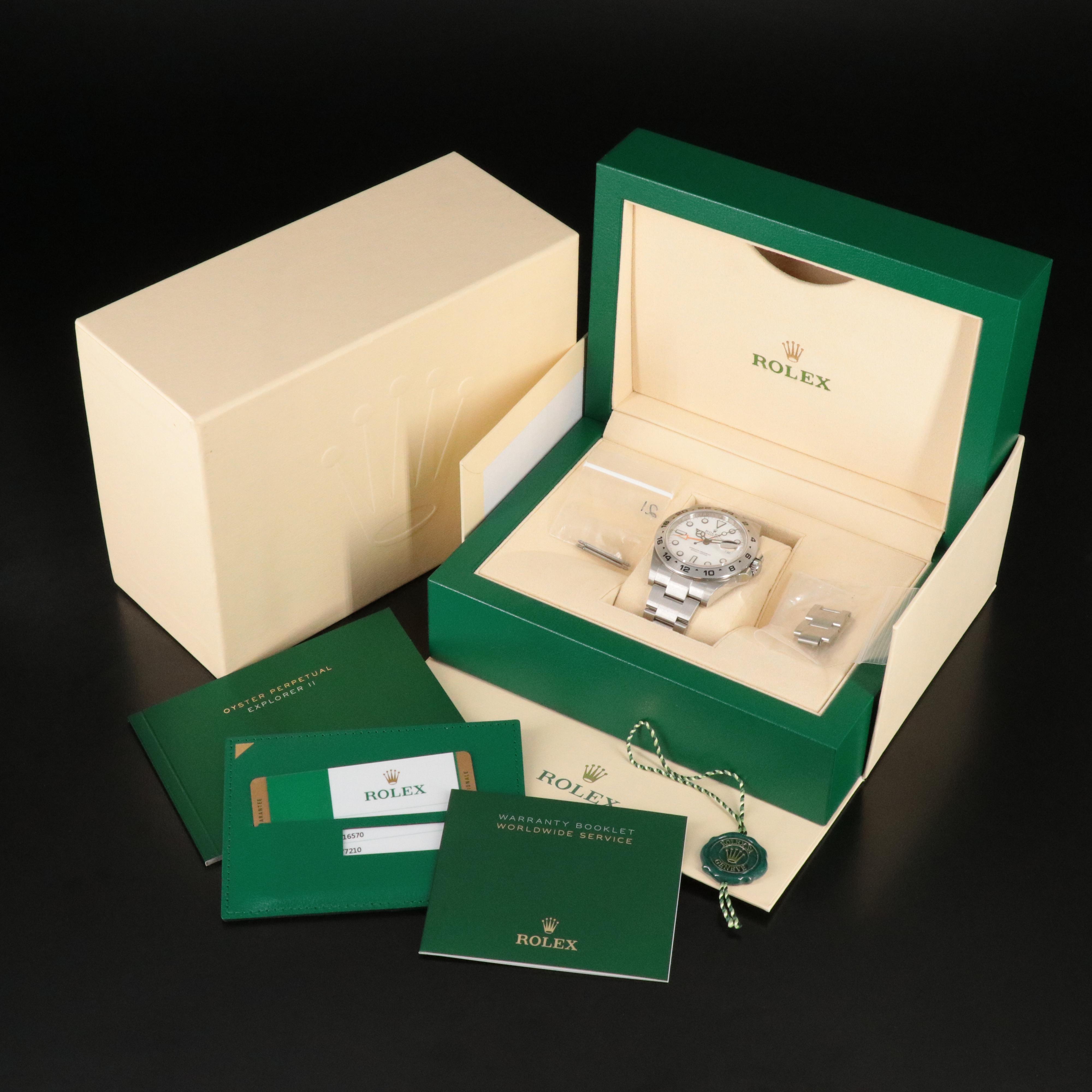 Rolex Oyster Perpetual Date Explorer II Polar White Dial Watch