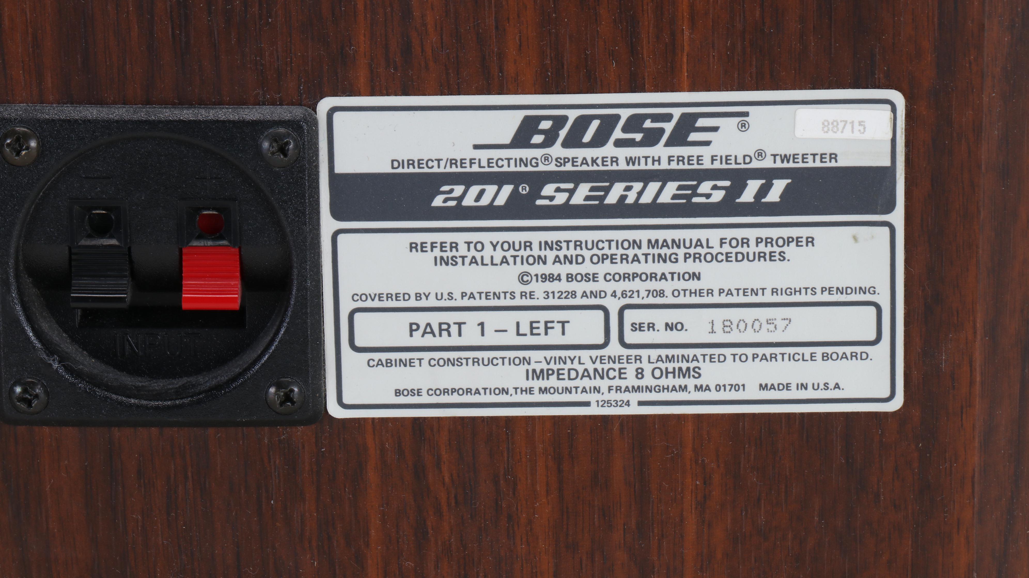 Bose 201 Series II Two Piece Speaker System
