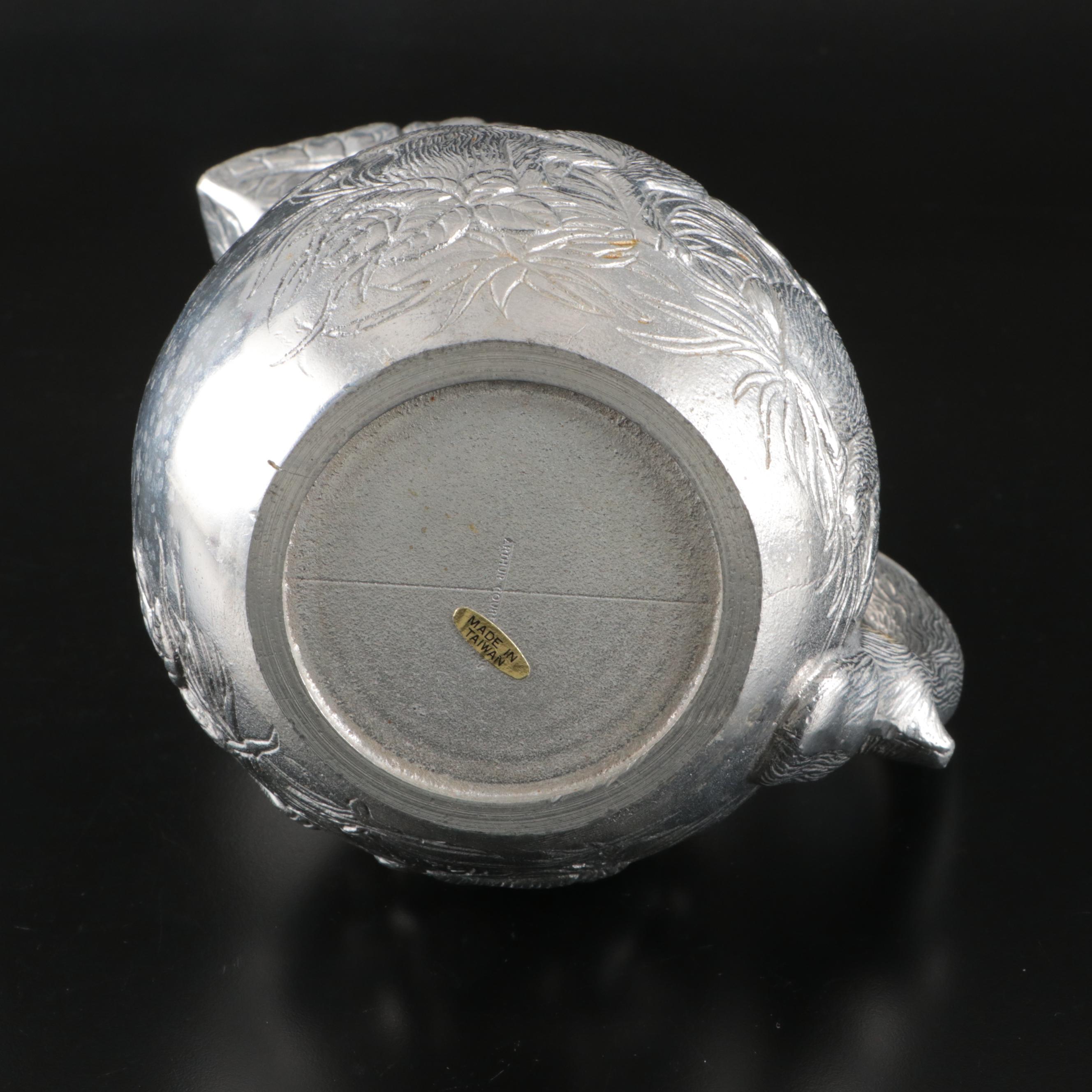 Arthur Court "Bunnies" Water Pitcher and Oblong Tray