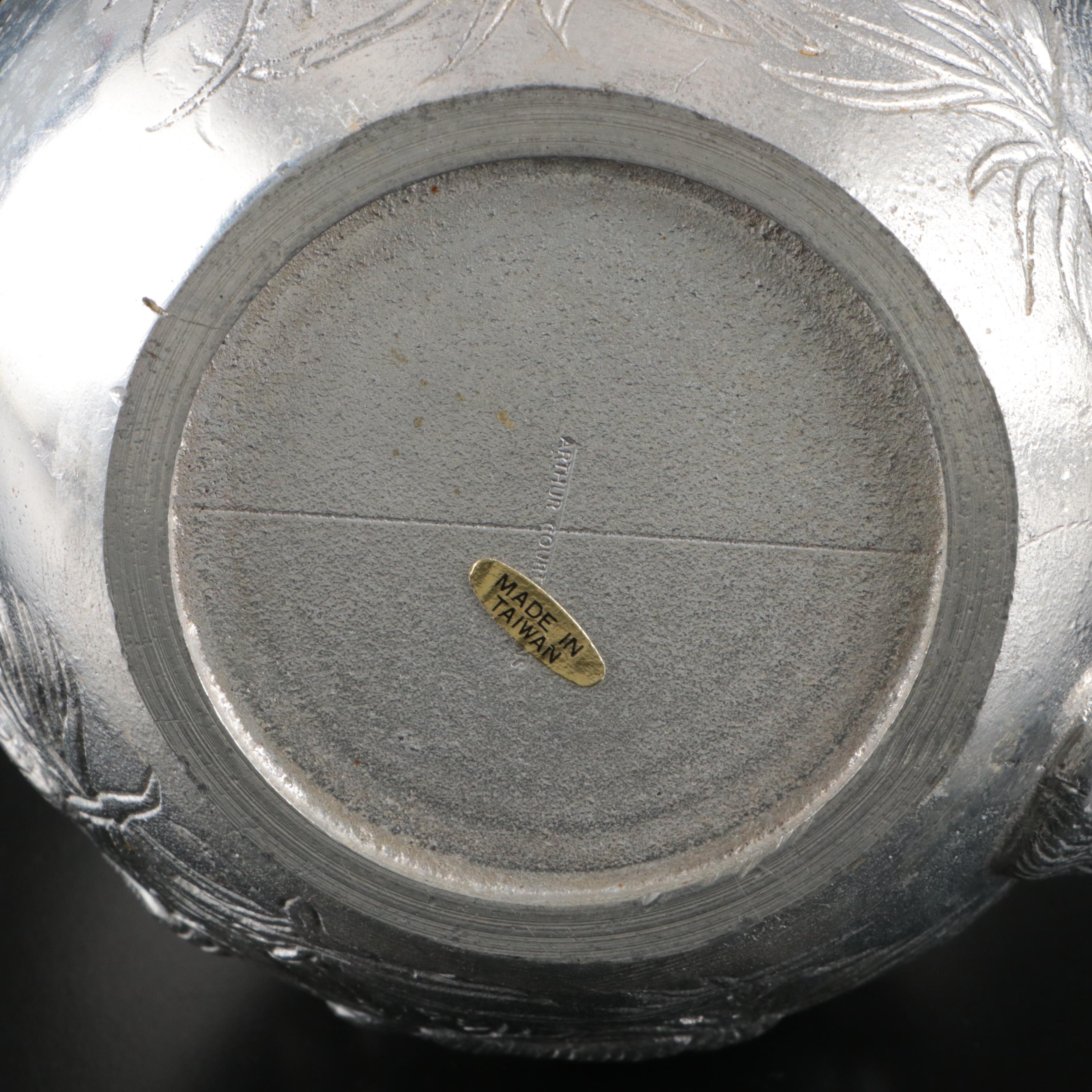 Arthur Court "Bunnies" Water Pitcher and Oblong Tray