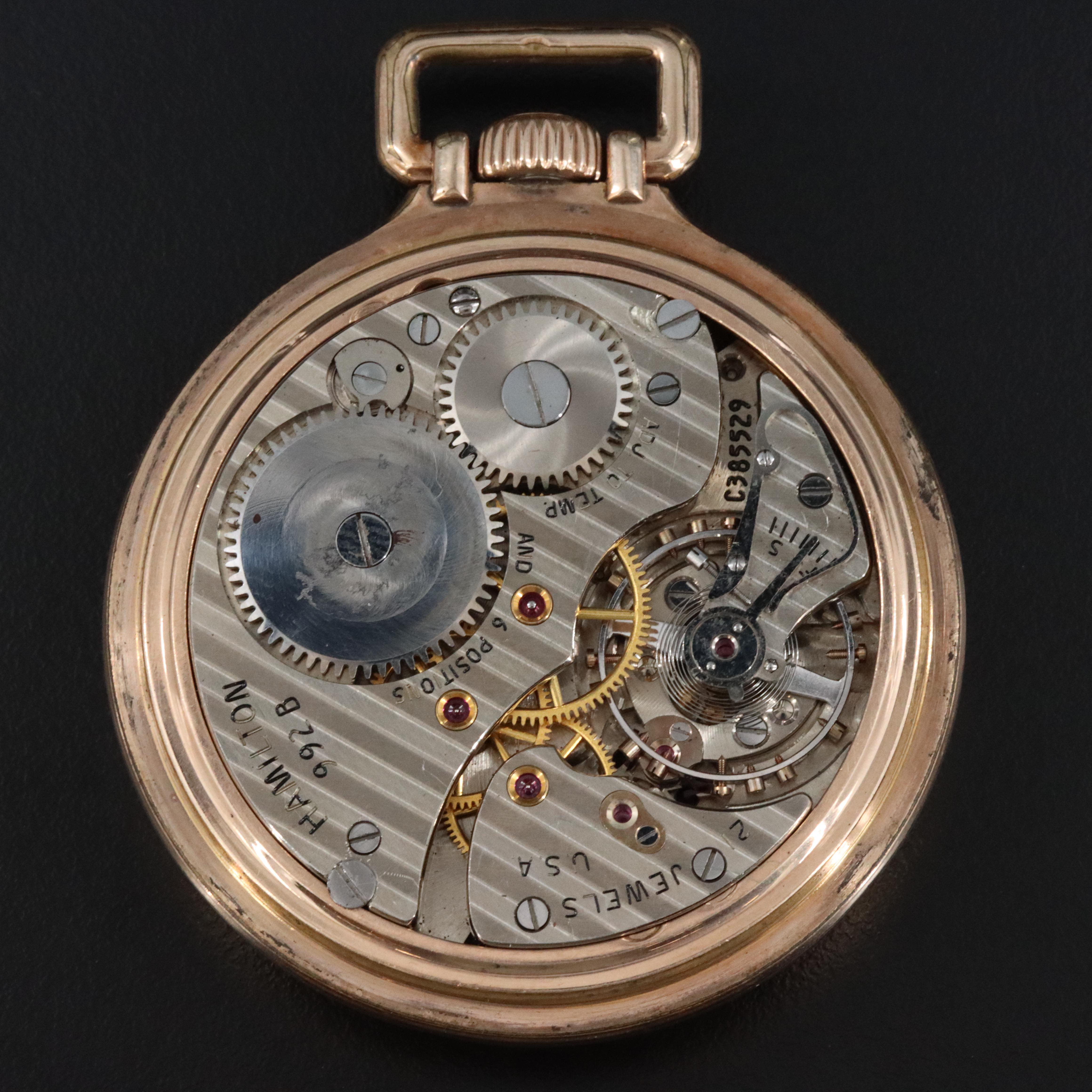 Hamilton 992B Railroad Special Gold-Filled Pocket Watch