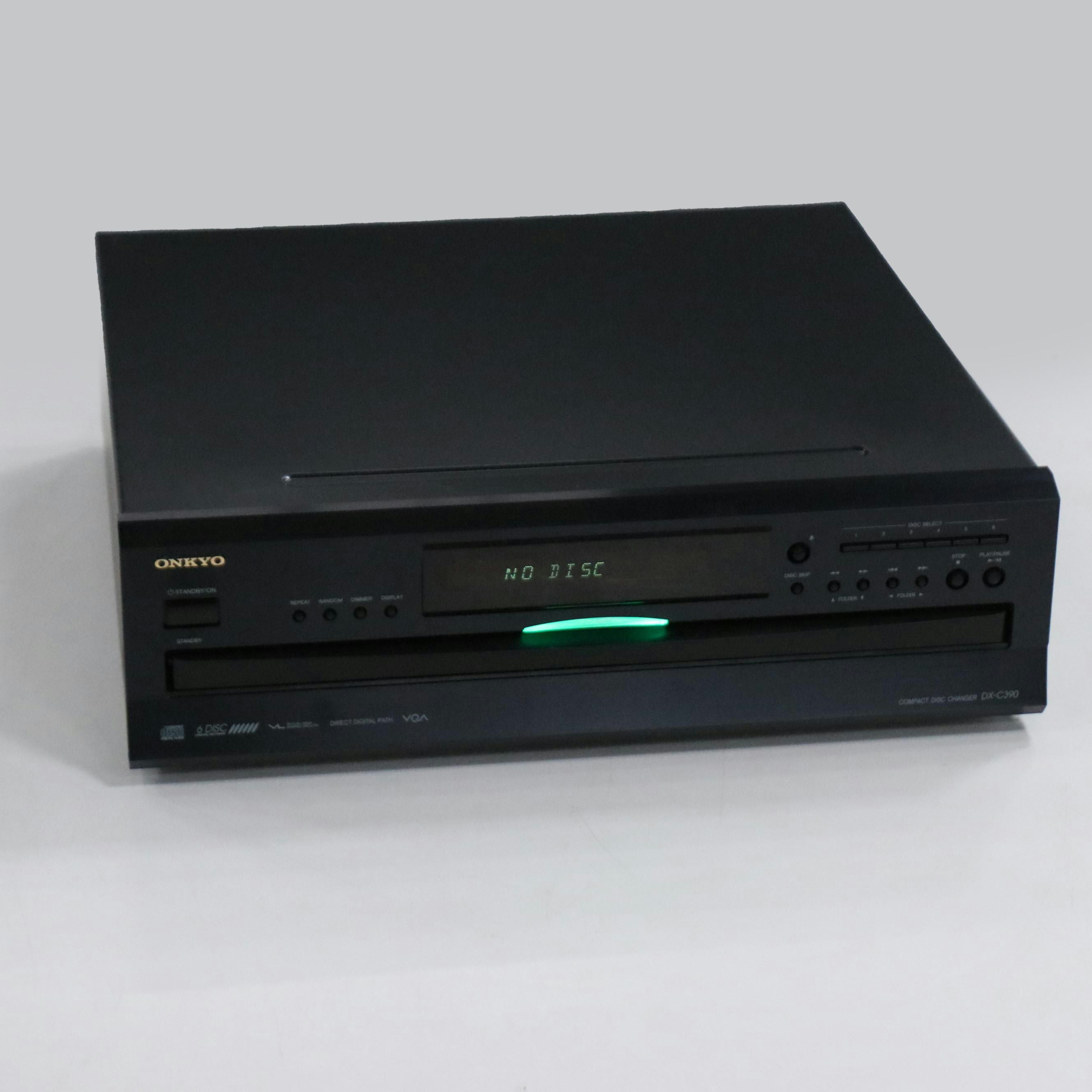 Onkyo CD Changer with Remote and Audio Cables, Model DX-C390
