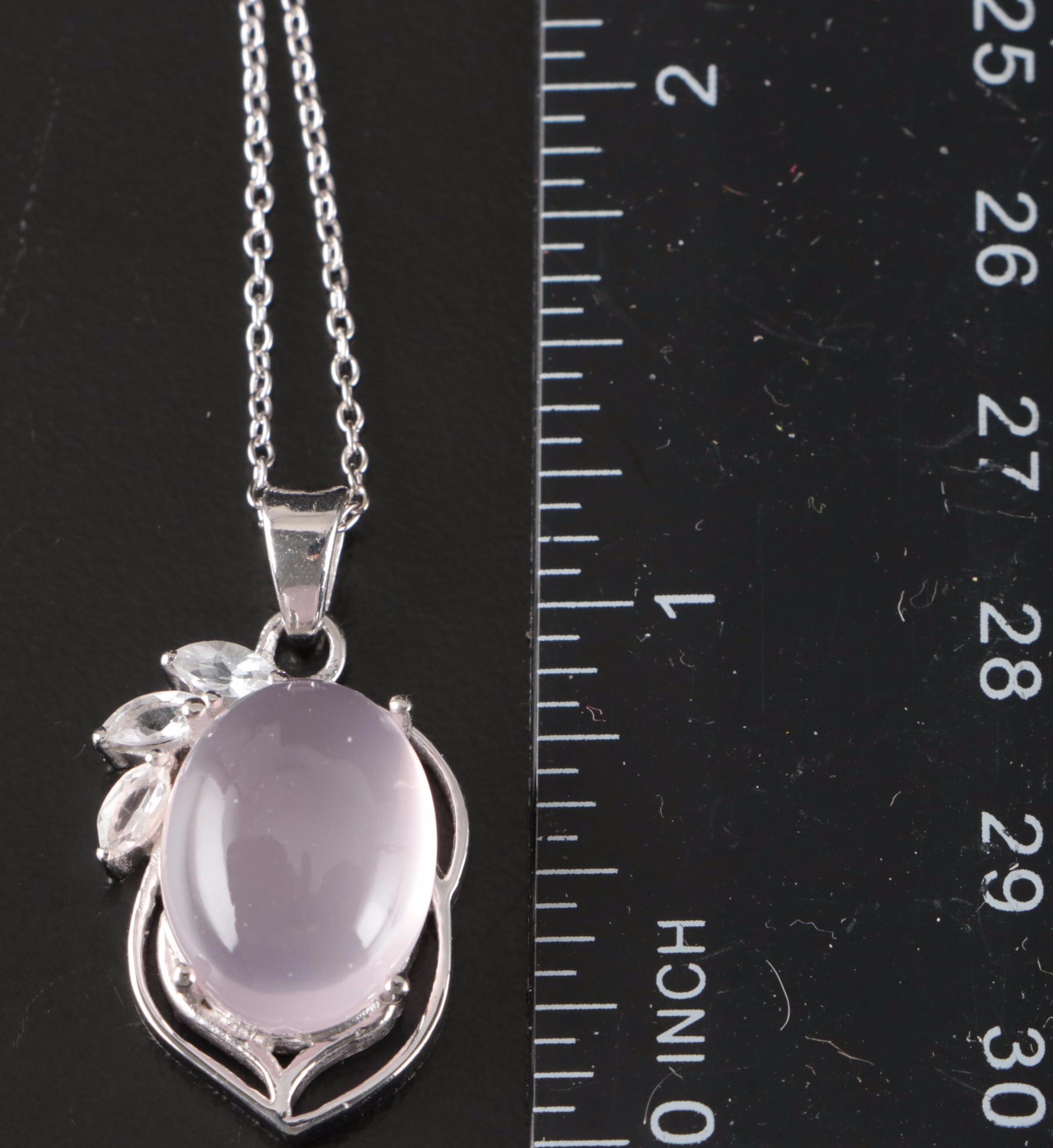 Group of 14 Assorted Sterling Silver Rings, Necklaces, Earrings, and Pendants