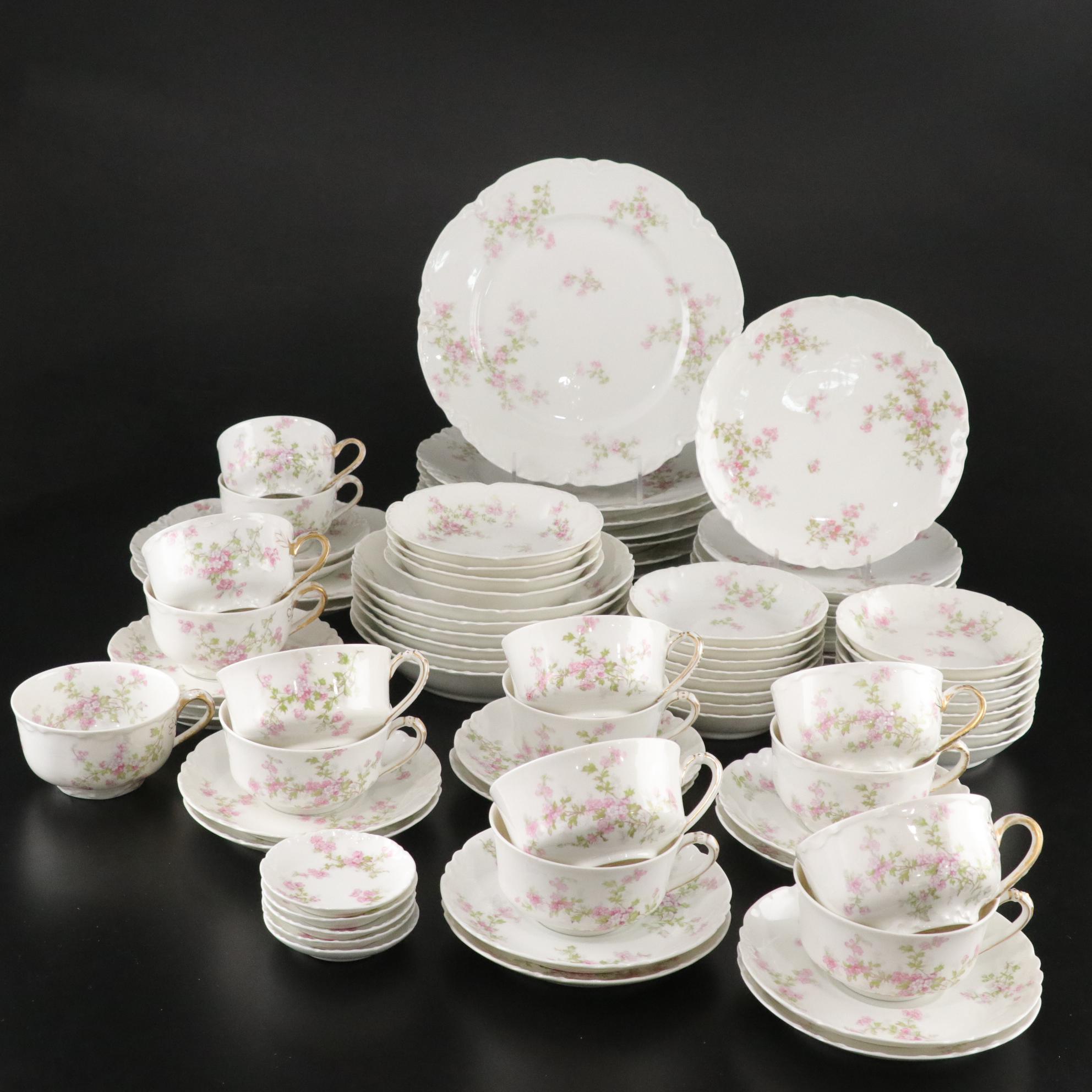 Haviland & Co. "Schleiger 29" Limoges Flat Cups, Saucers & More