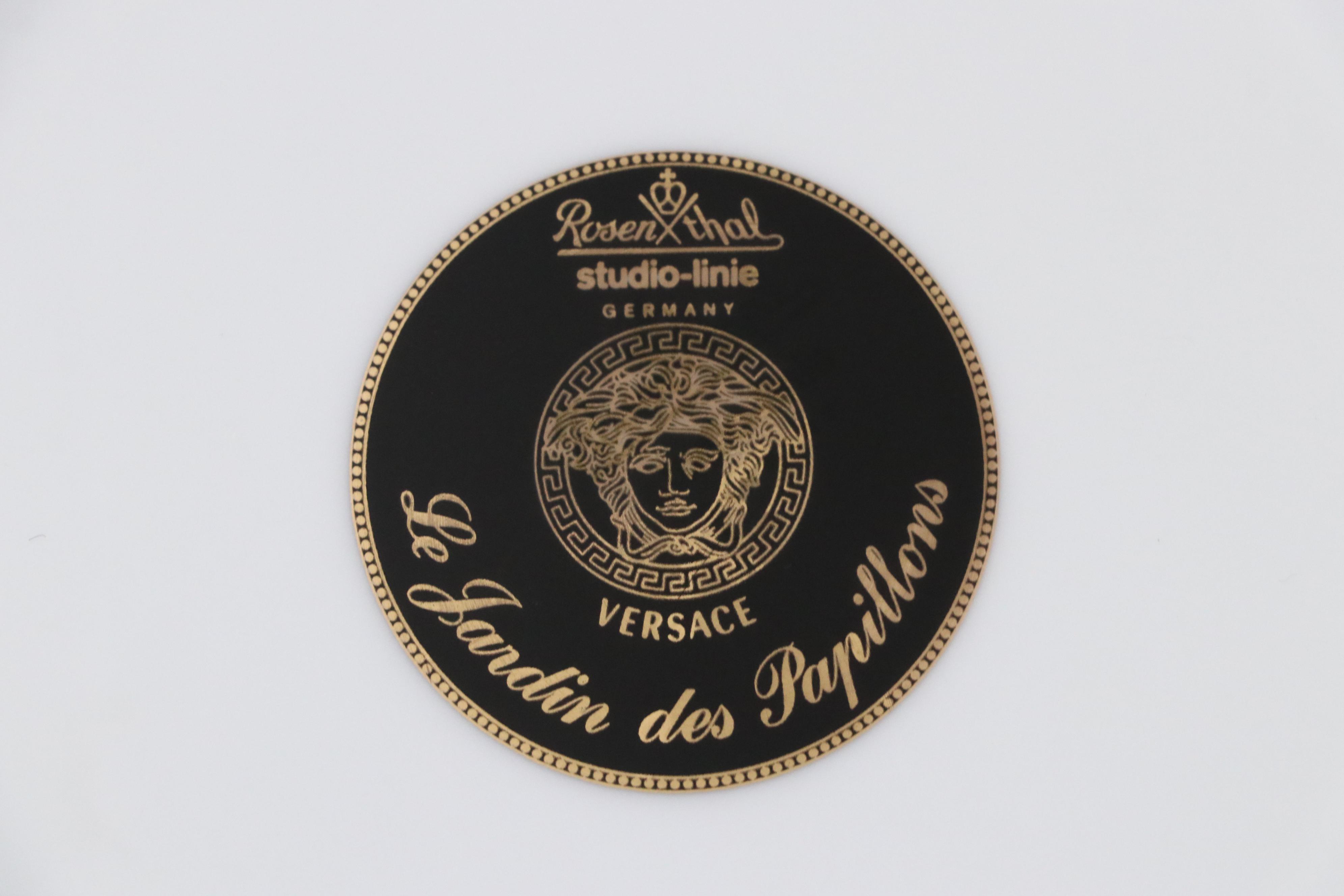 Rosenthal Versace "Le Jardin" Porcelain Plates and Bowls with Tray