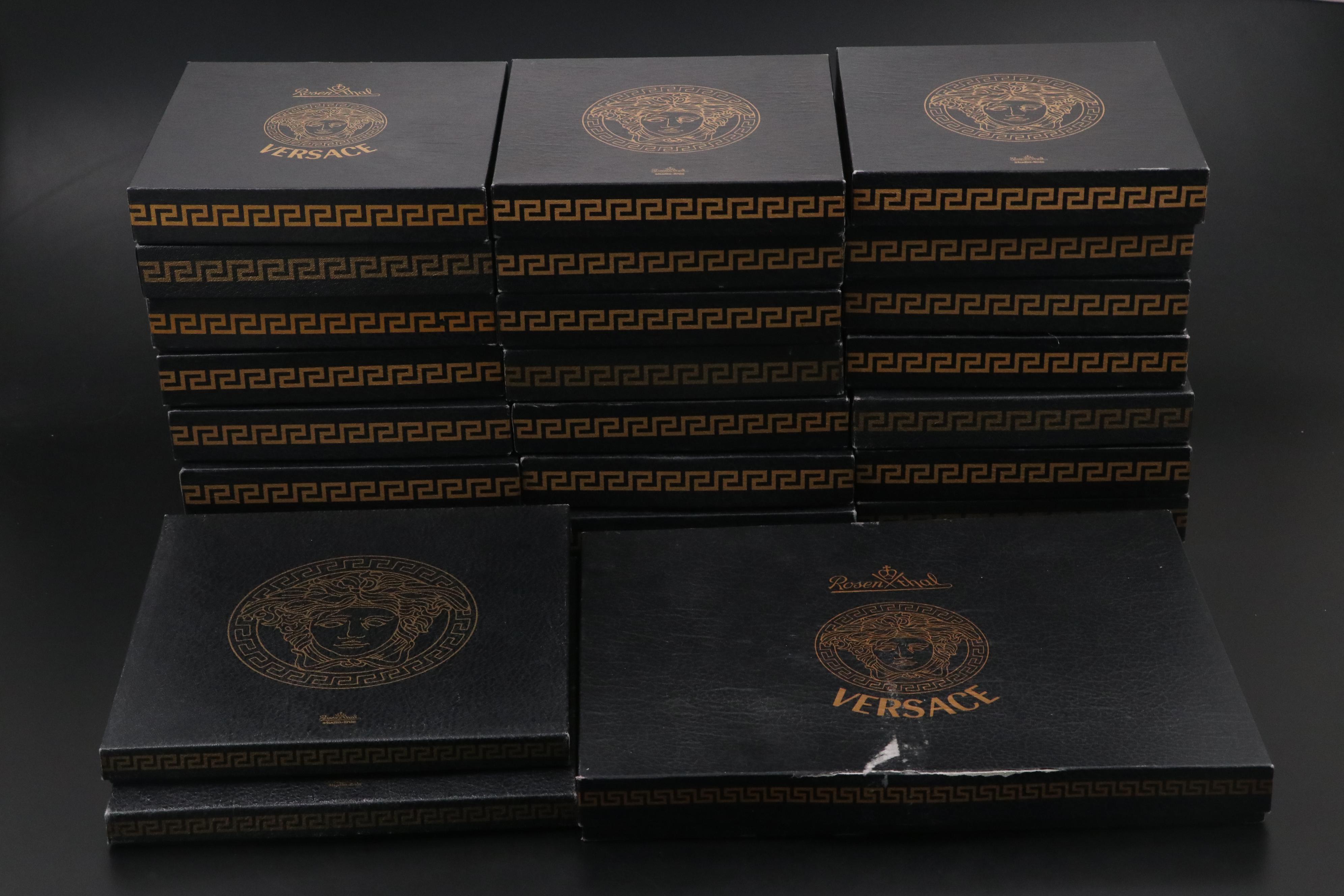 Rosenthal Versace "Le Jardin" Porcelain Plates and Bowls with Tray