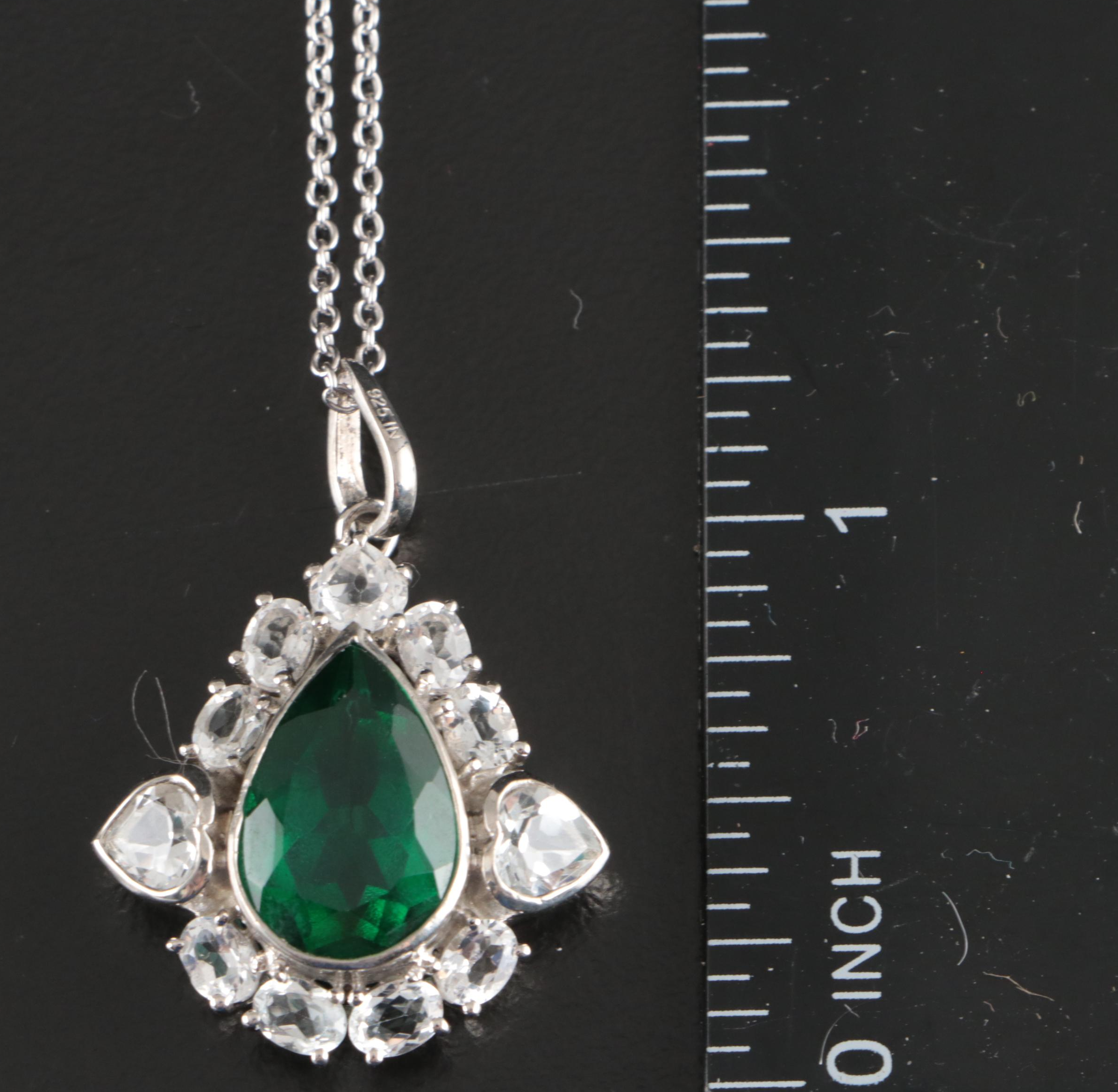 Group of 14 Assorted Sterling Silver Rings, Necklaces, Earrings, and Pendants