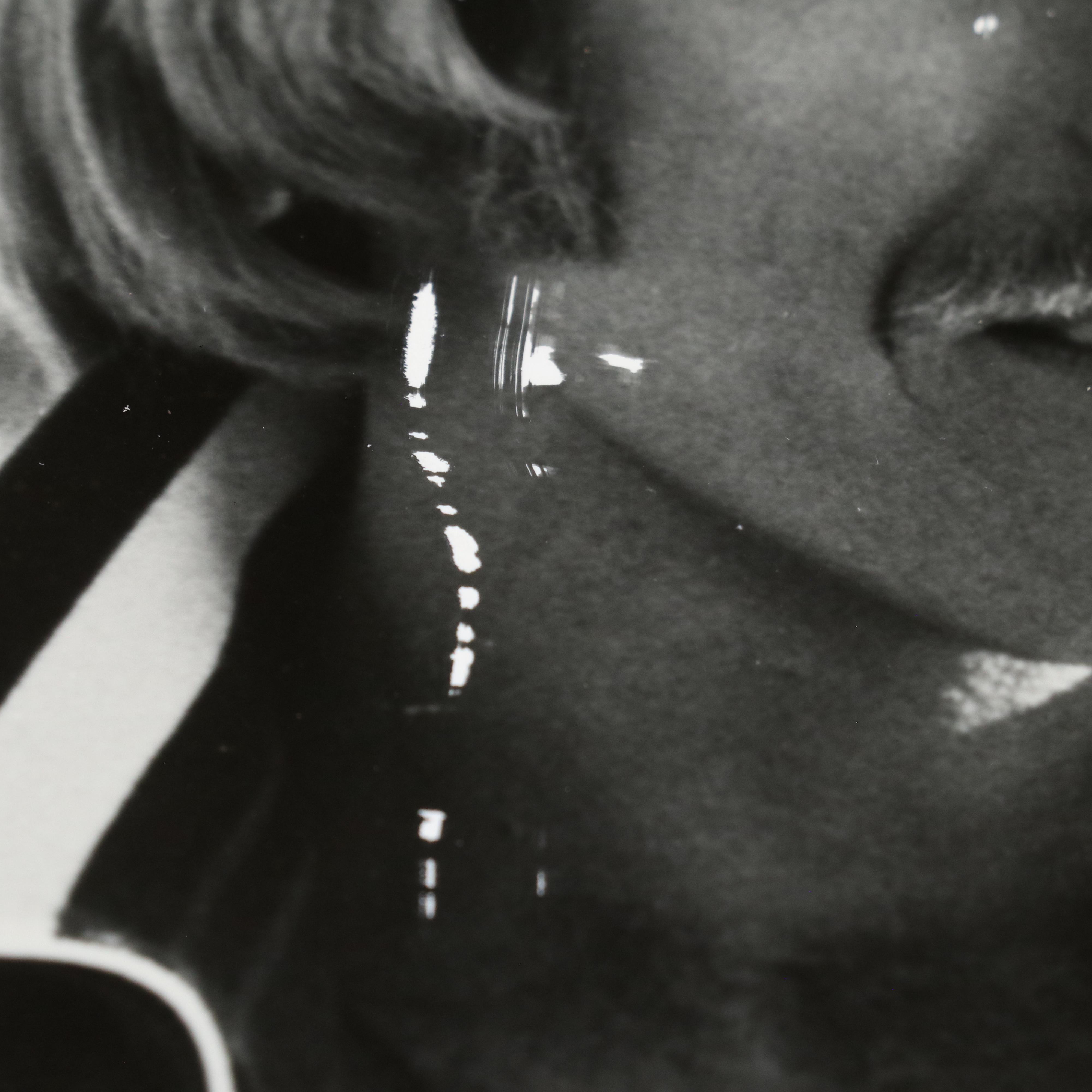 Signed B&W Vintage Photograph of Chuck Norris