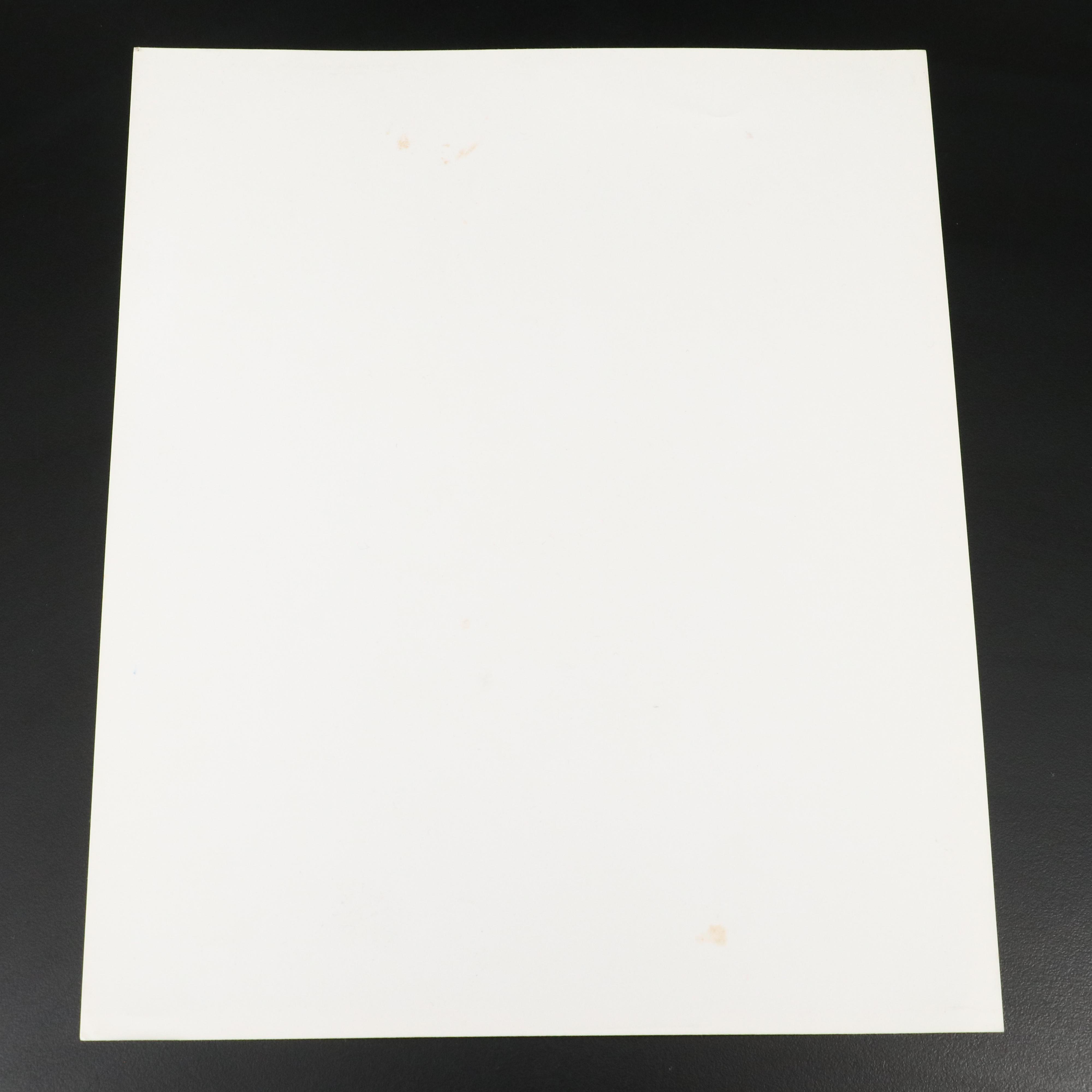 Signed B&W Vintage Photograph of Chuck Norris