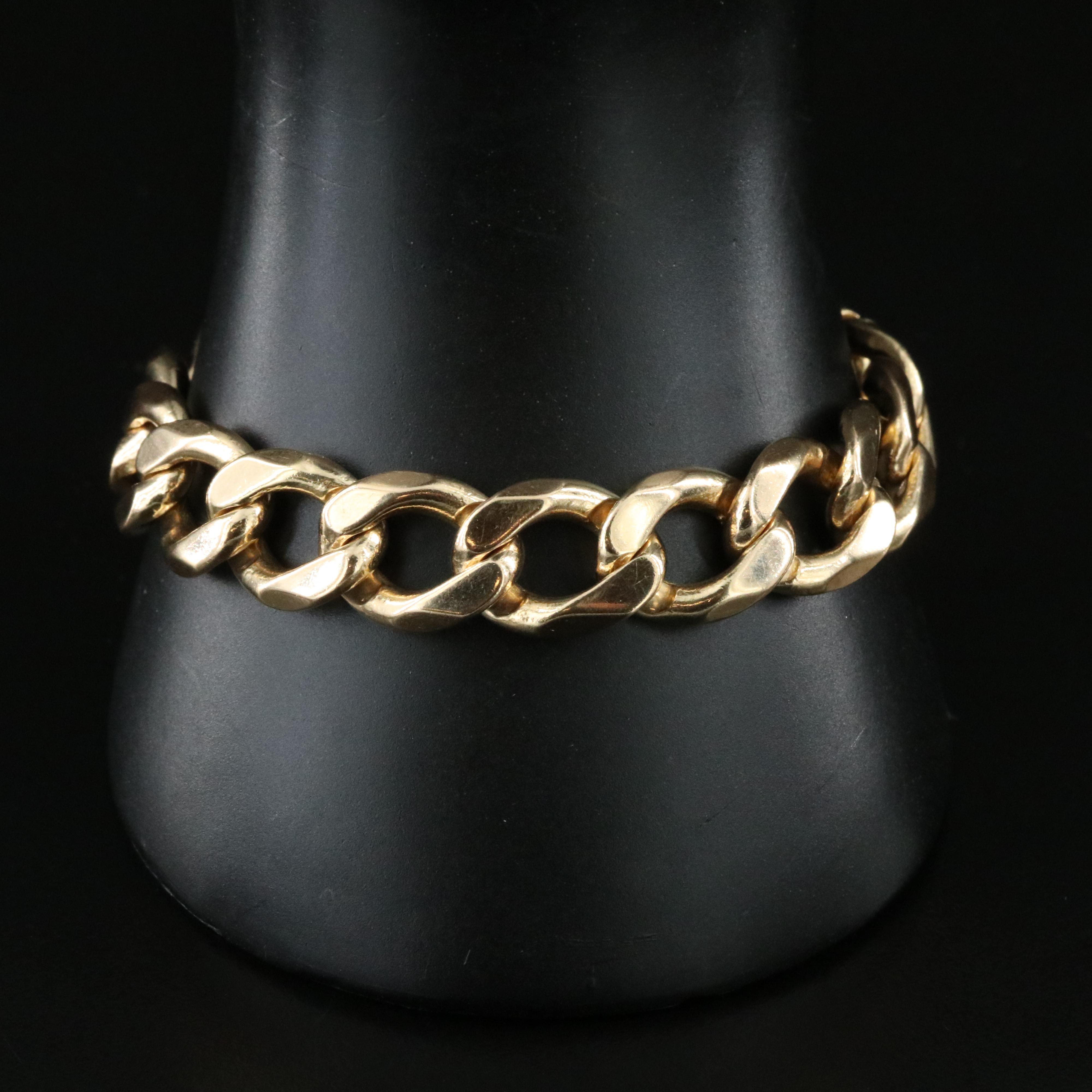 14K Curb Chain Bracelet