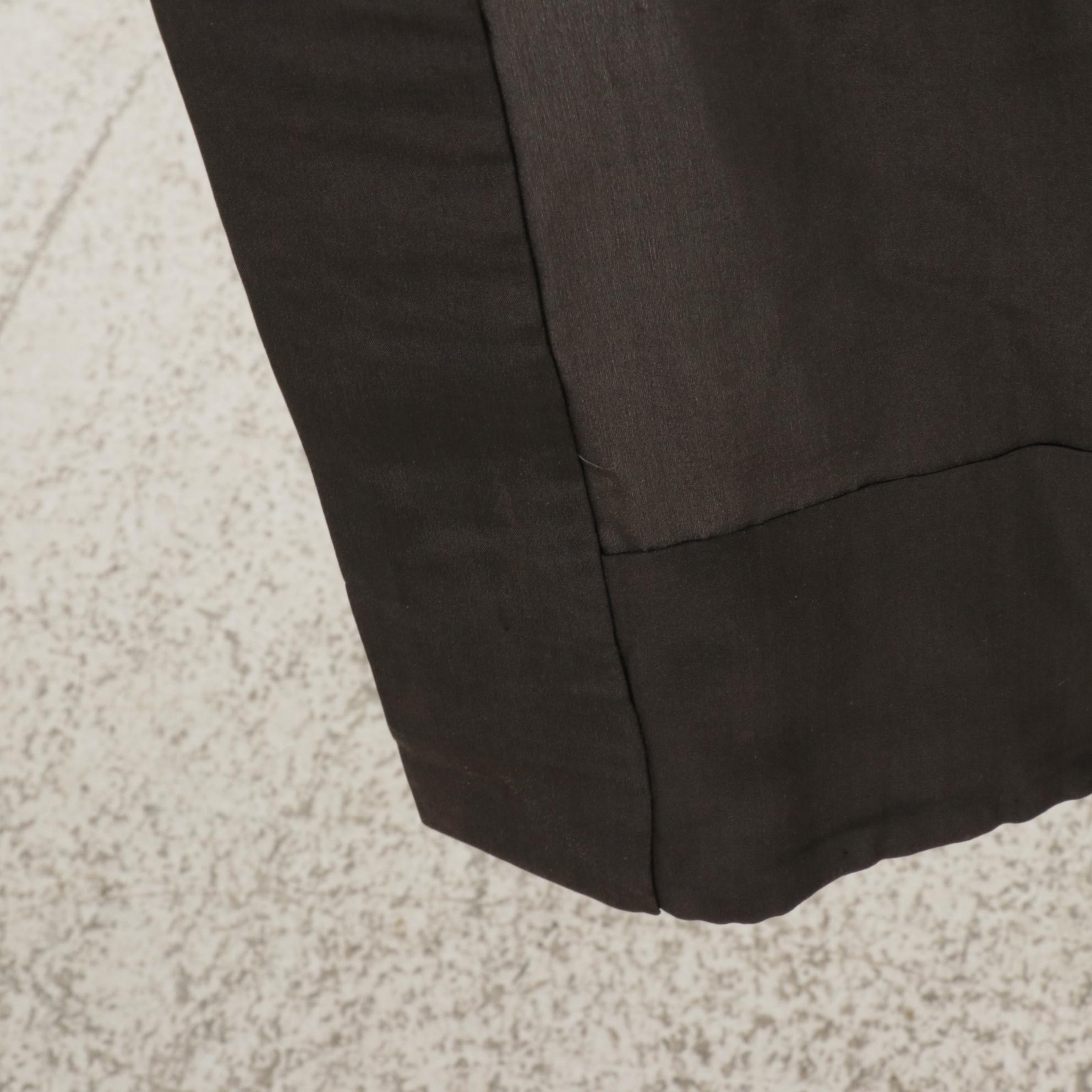 Japanese Silk "Nagajuban" with Hand-Painted Tiger, Mid-20th Century