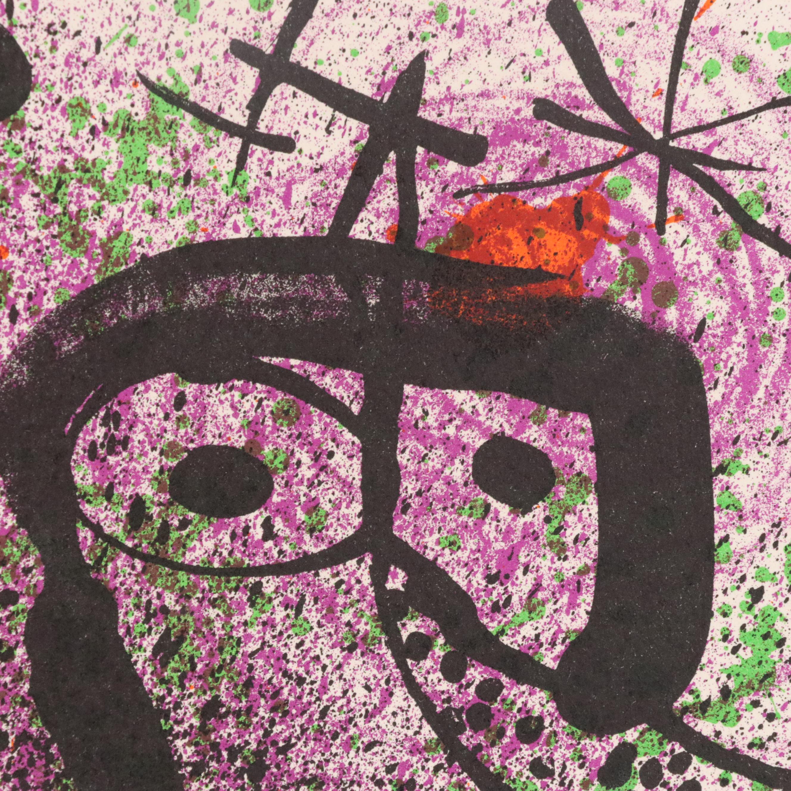 Joan Miró Color Lithograph "Ma de Proverbis," Circa 1970