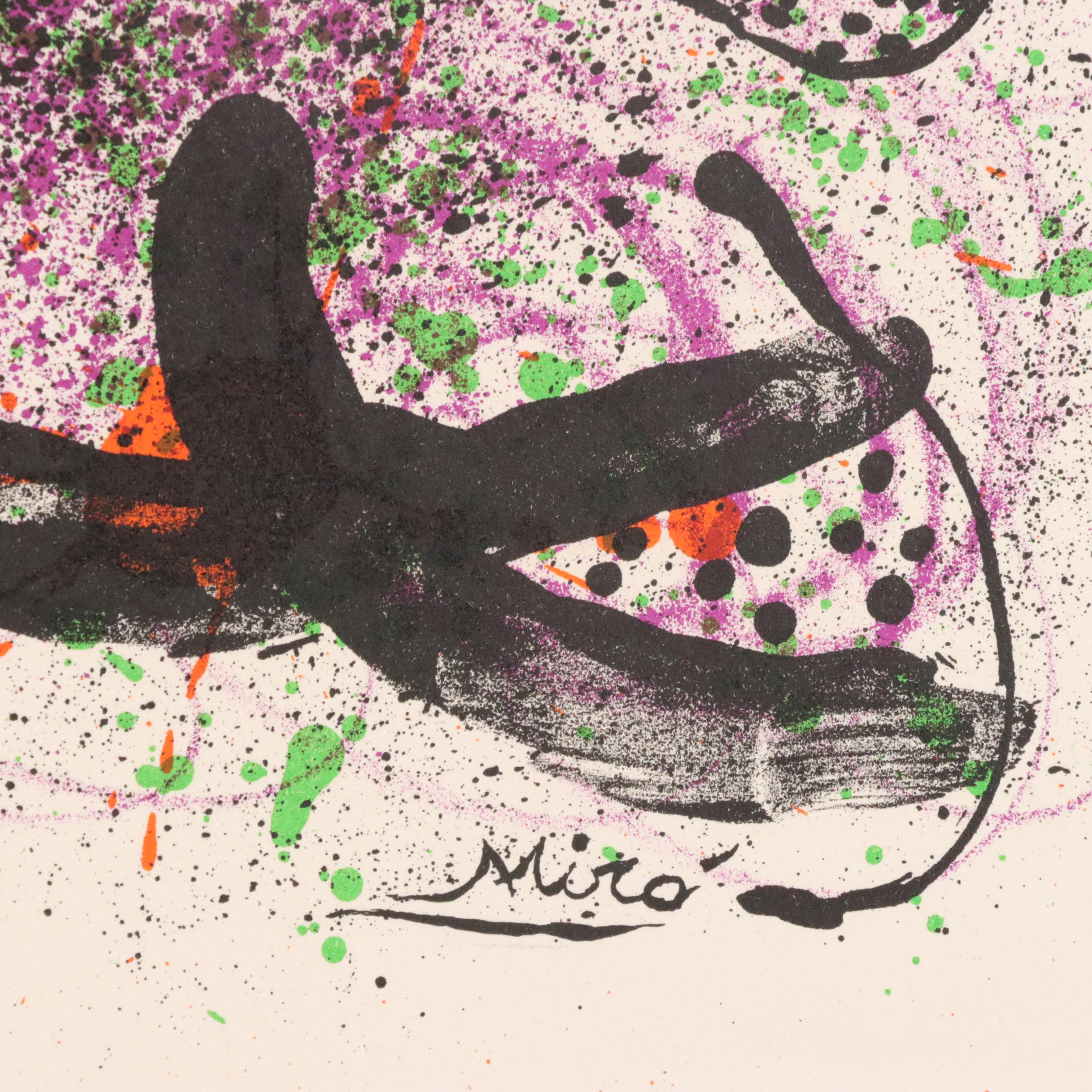 Joan Miró Color Lithograph "Ma de Proverbis," Circa 1970