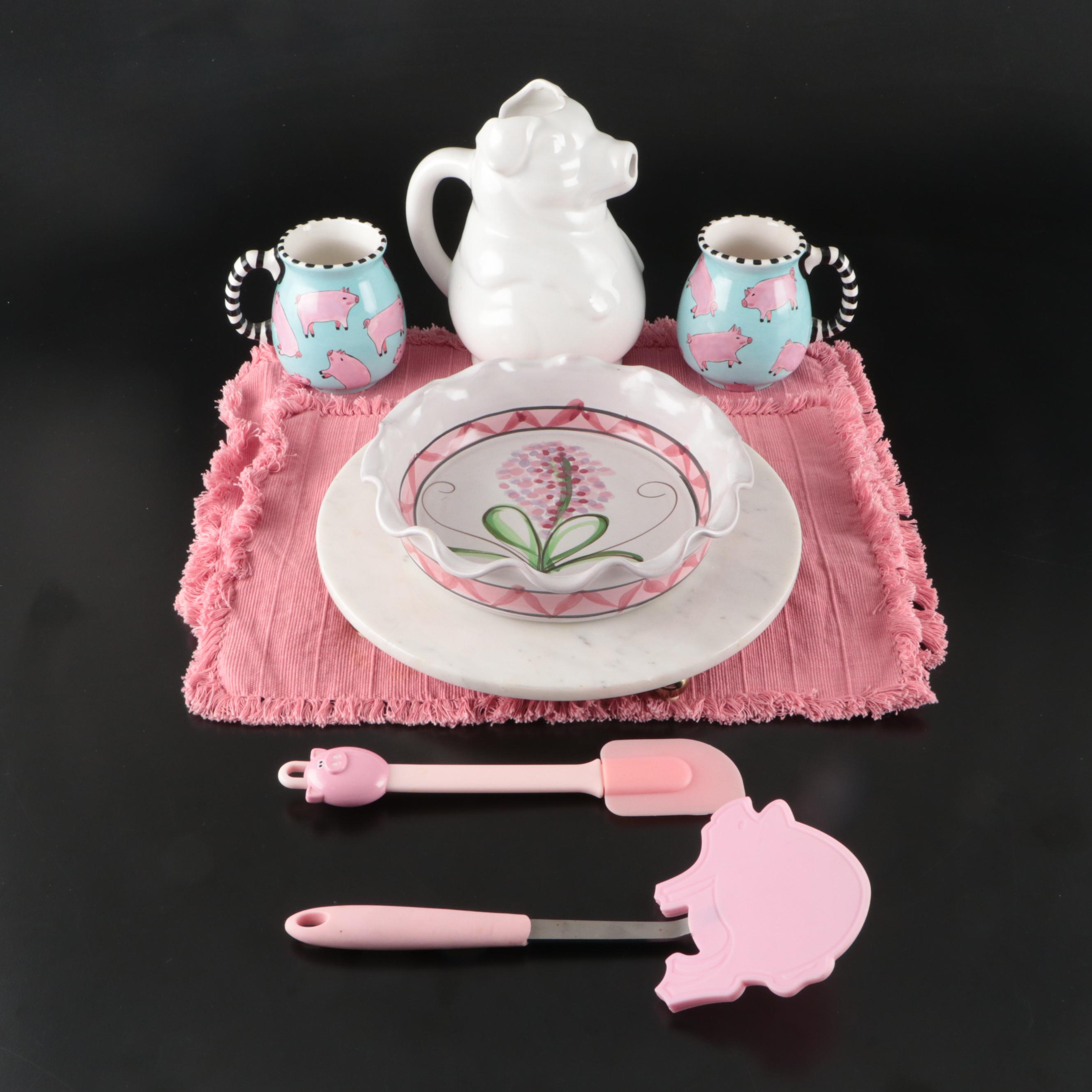 Patricia Dupont Ceramic Mugs, Marble Dessert Tray, and More Kitchenware