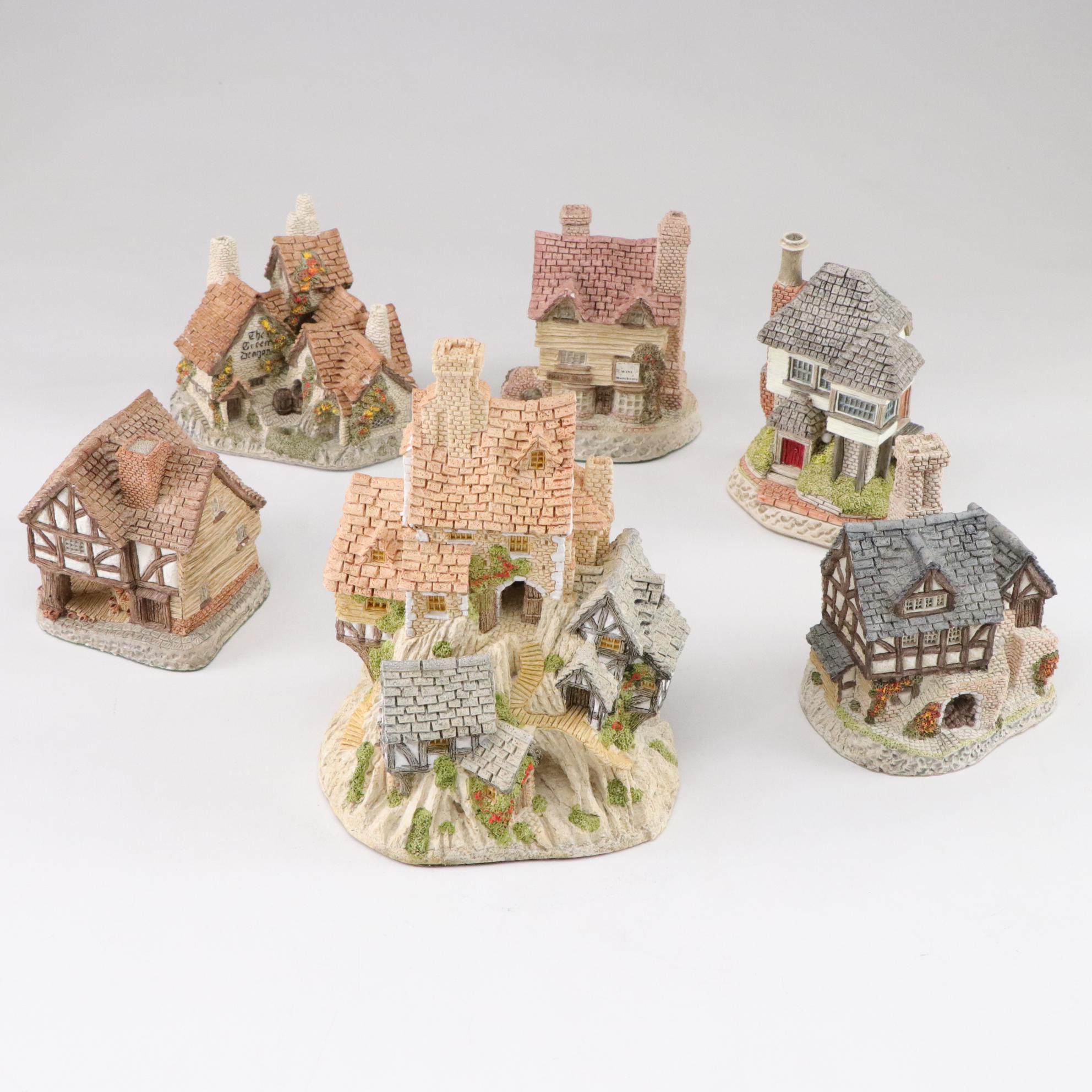 David Winter From Enesco Resin Cottages and Houses Featuring "Wine Merchant"