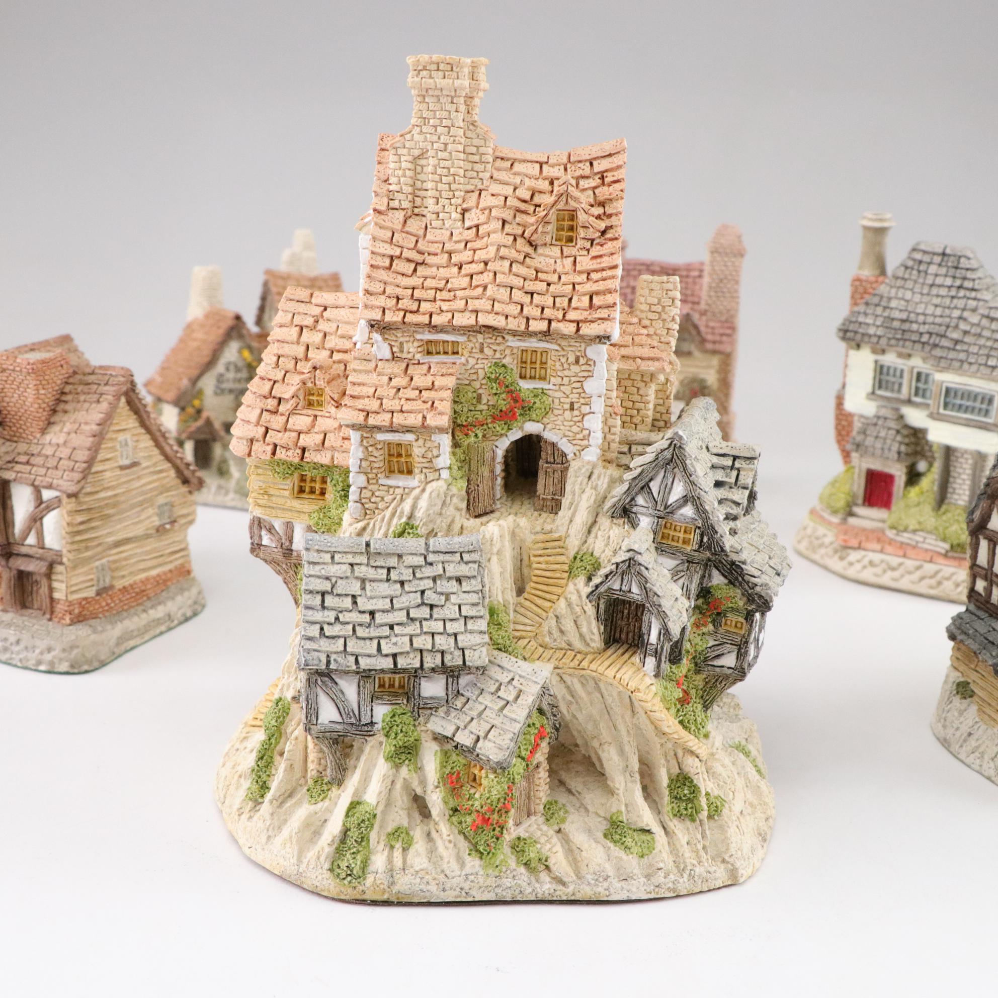 David Winter From Enesco Resin Cottages and Houses Featuring "Wine Merchant"