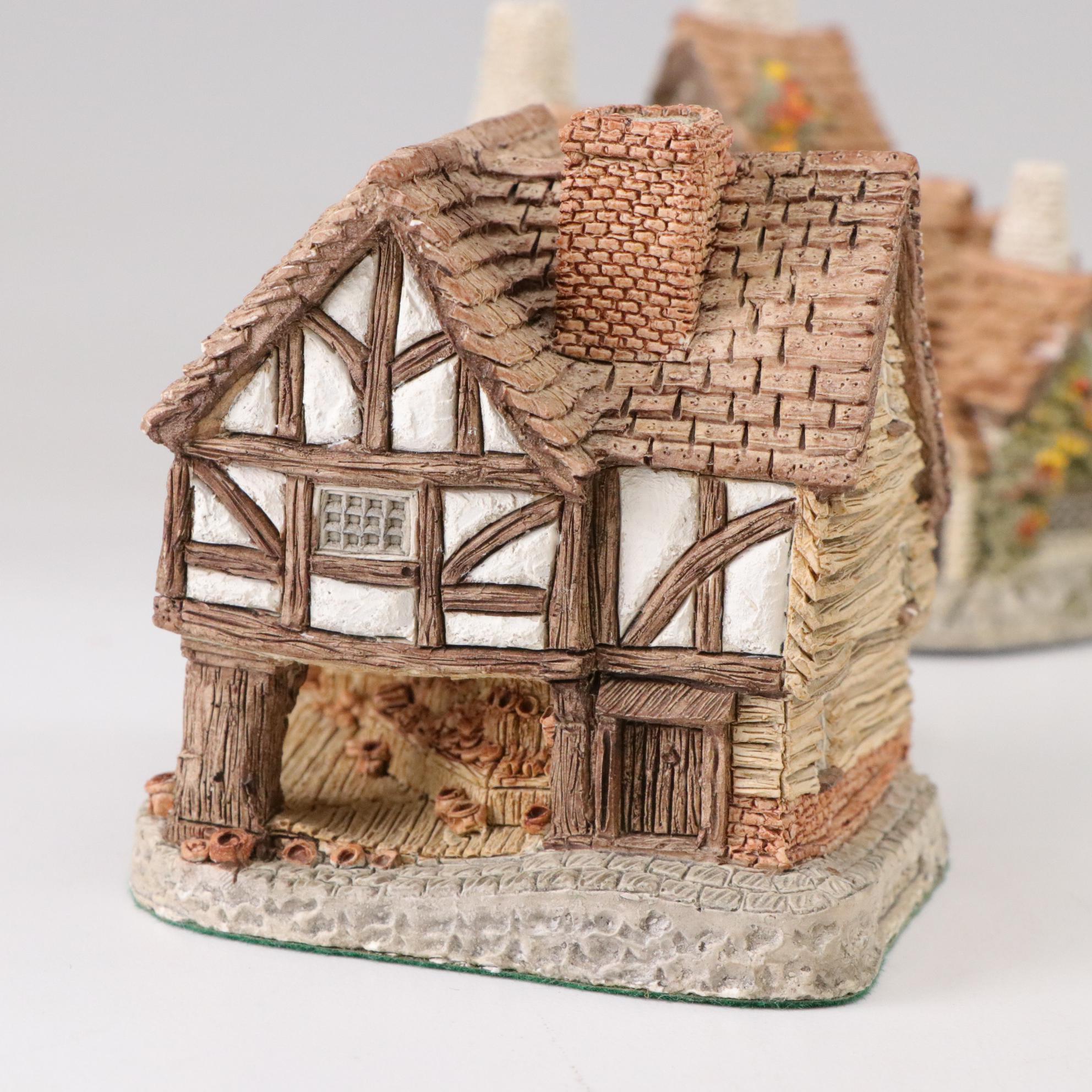 David Winter From Enesco Resin Cottages and Houses Featuring "Wine Merchant"