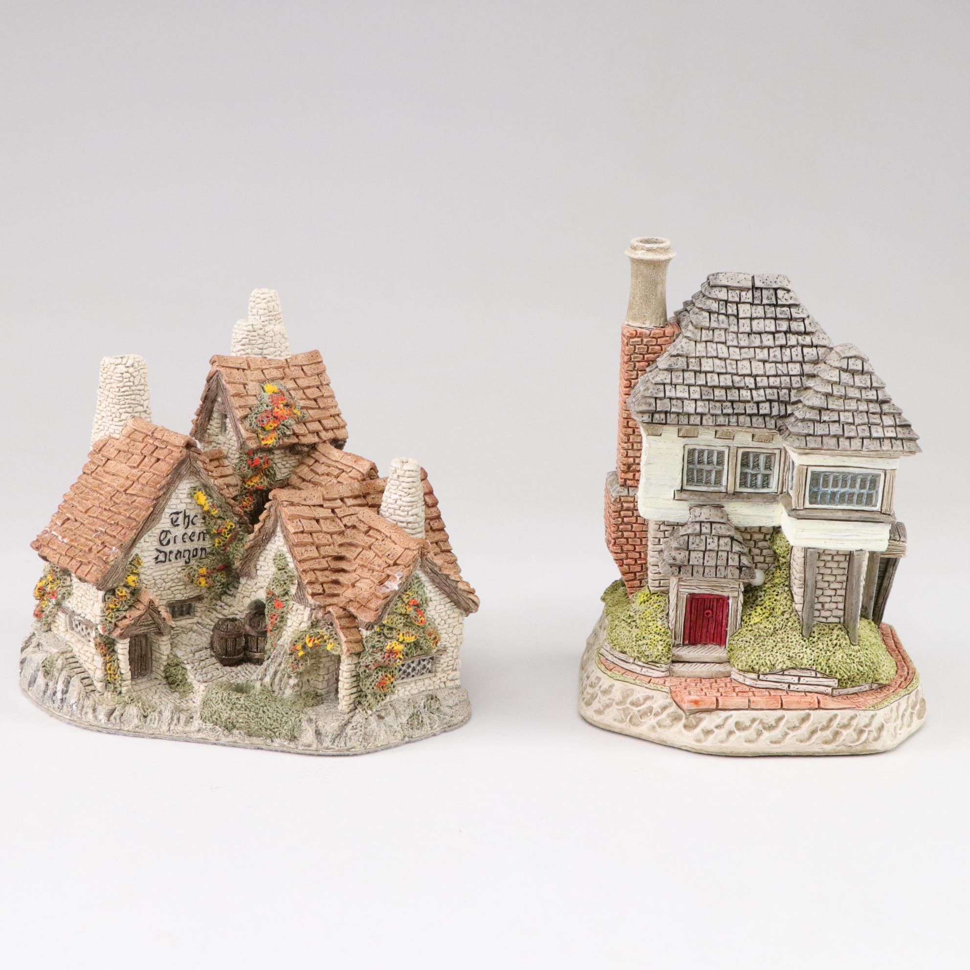 David Winter From Enesco Resin Cottages and Houses Featuring "Wine Merchant"