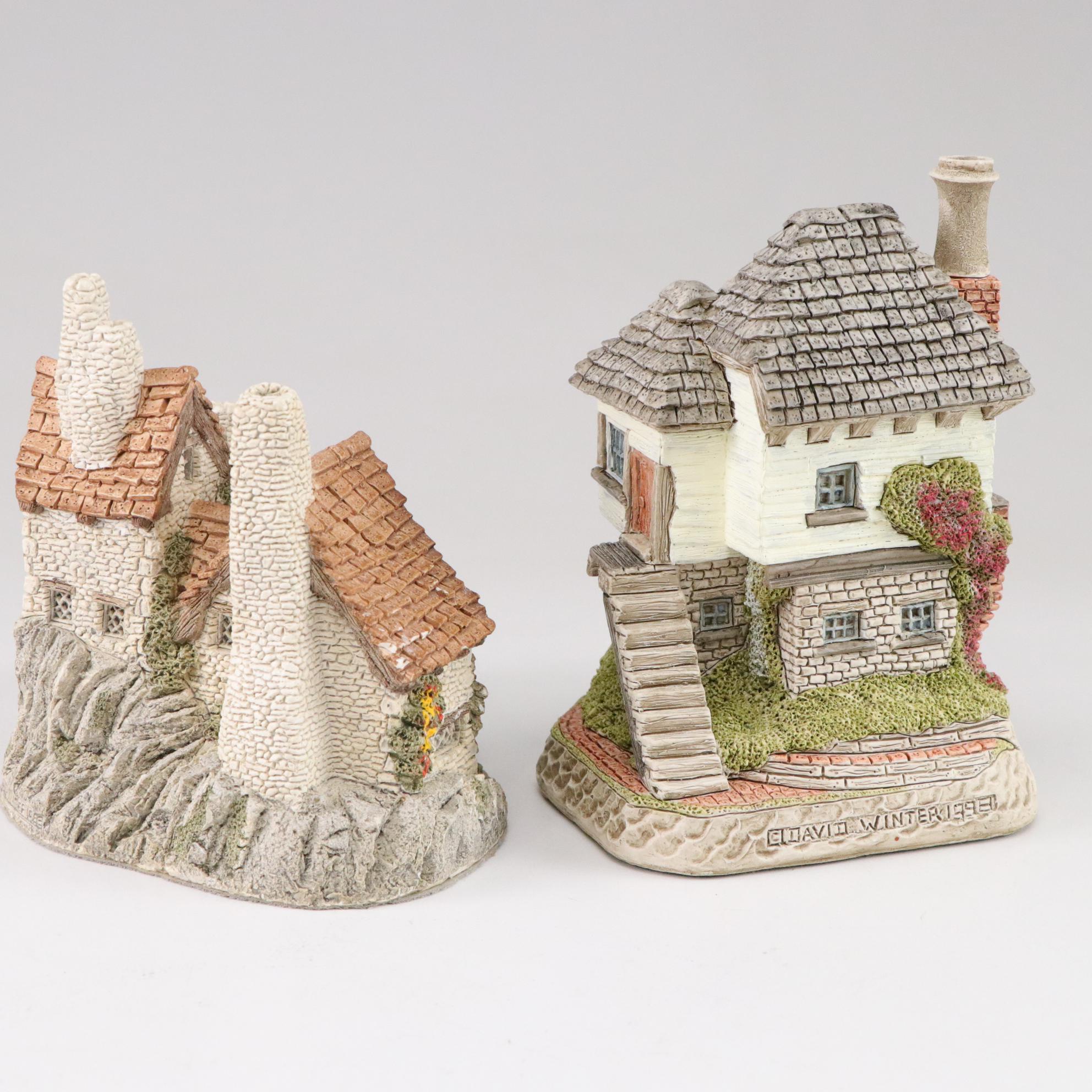 David Winter From Enesco Resin Cottages and Houses Featuring "Wine Merchant"