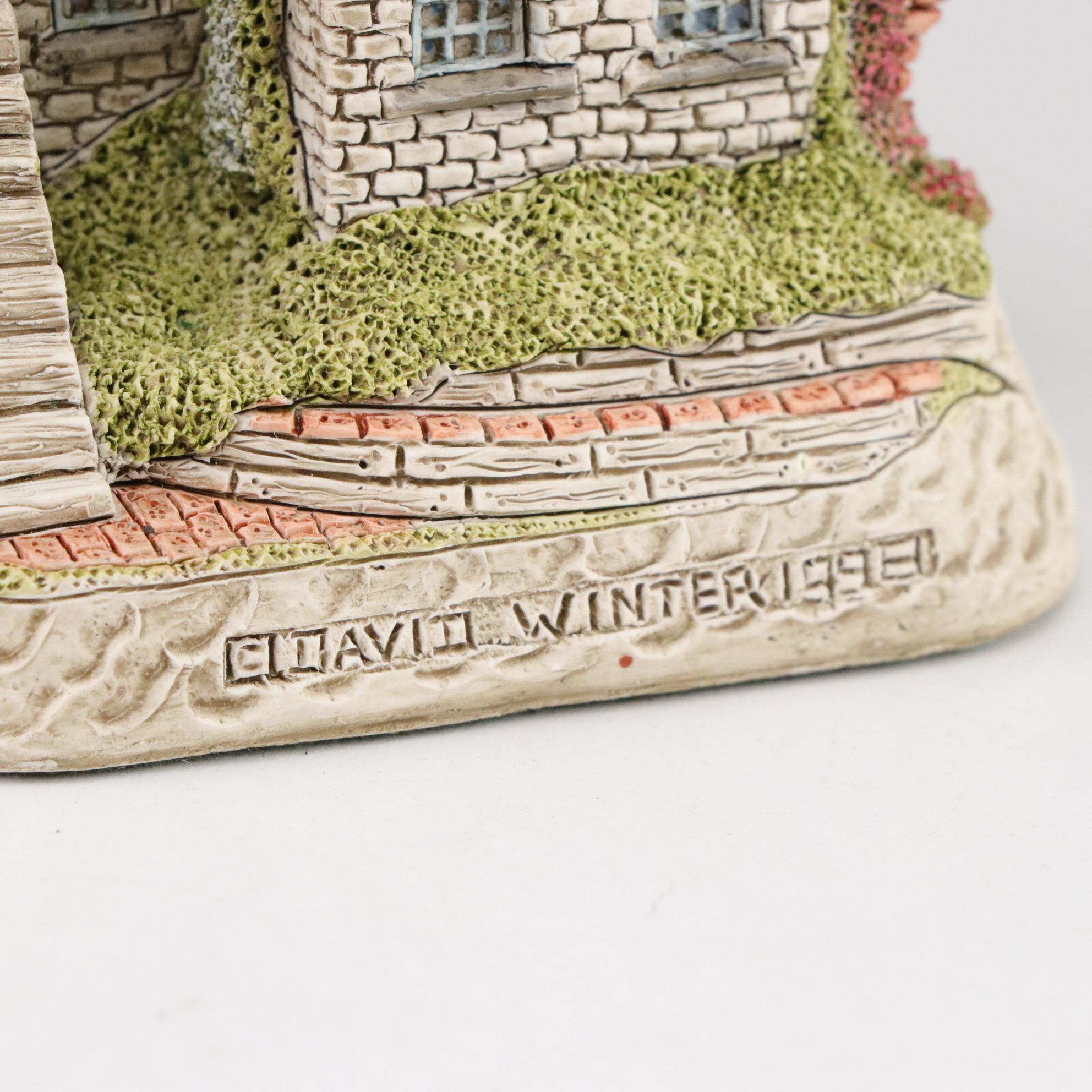 David Winter From Enesco Resin Cottages and Houses Featuring "Wine Merchant"